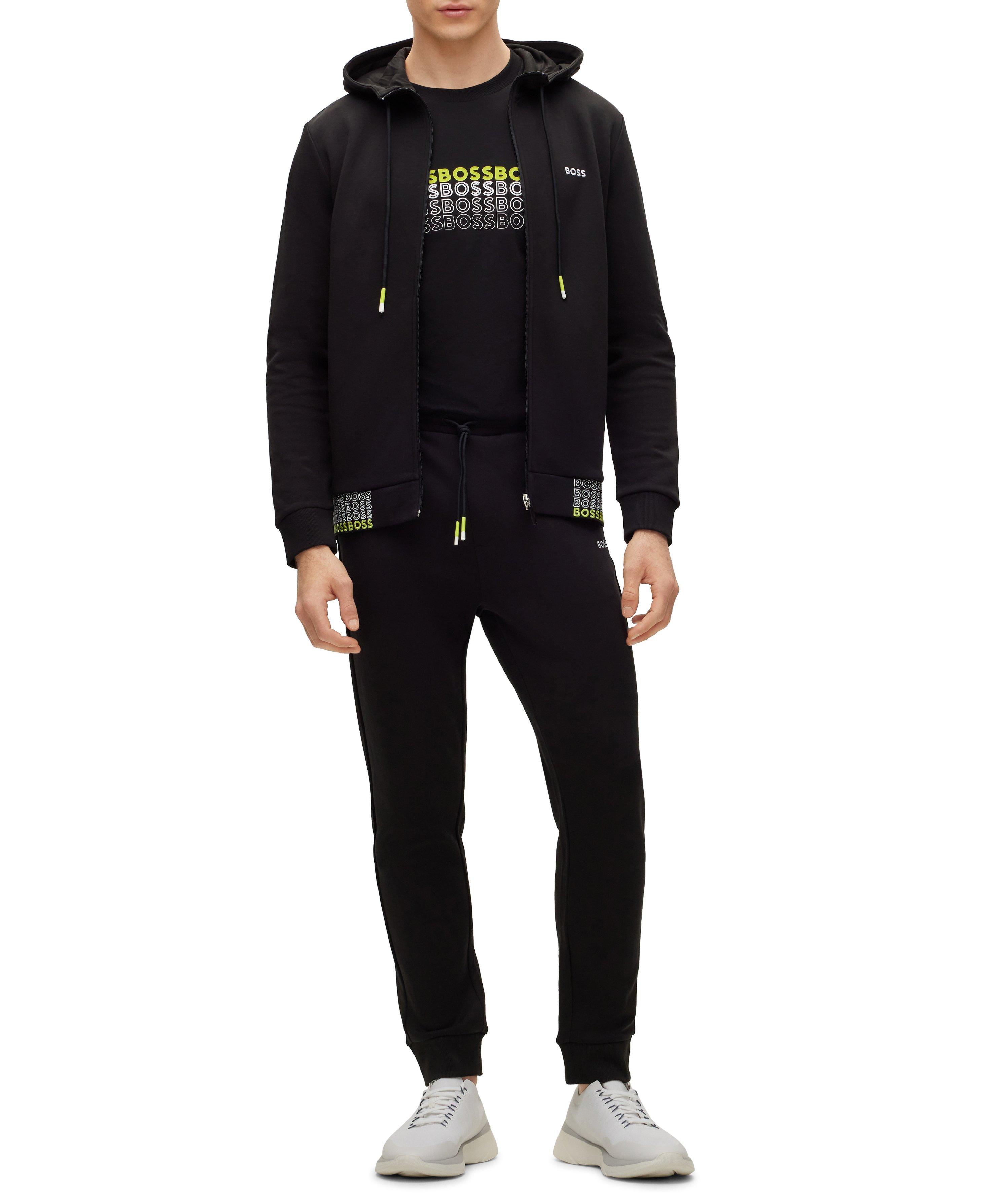 Pantalon sport en mélange de coton avec logo image 5