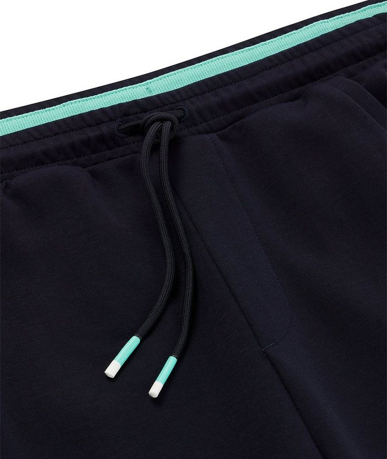 Multi-Coloured Logo Embossed Cotton-Blend Trackpants image 4