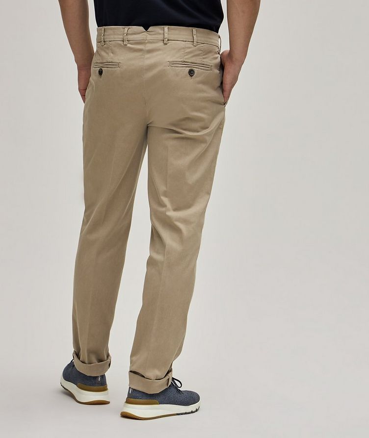 Flat Front Stretch-Cotton Chino Pants image 3