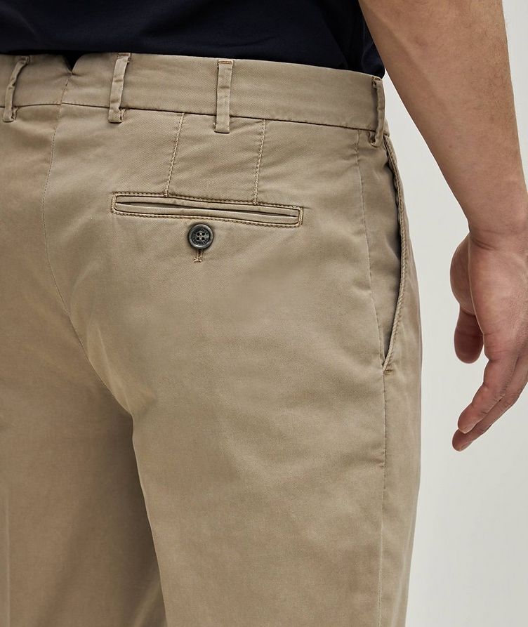 Flat Front Stretch-Cotton Chino Pants image 4