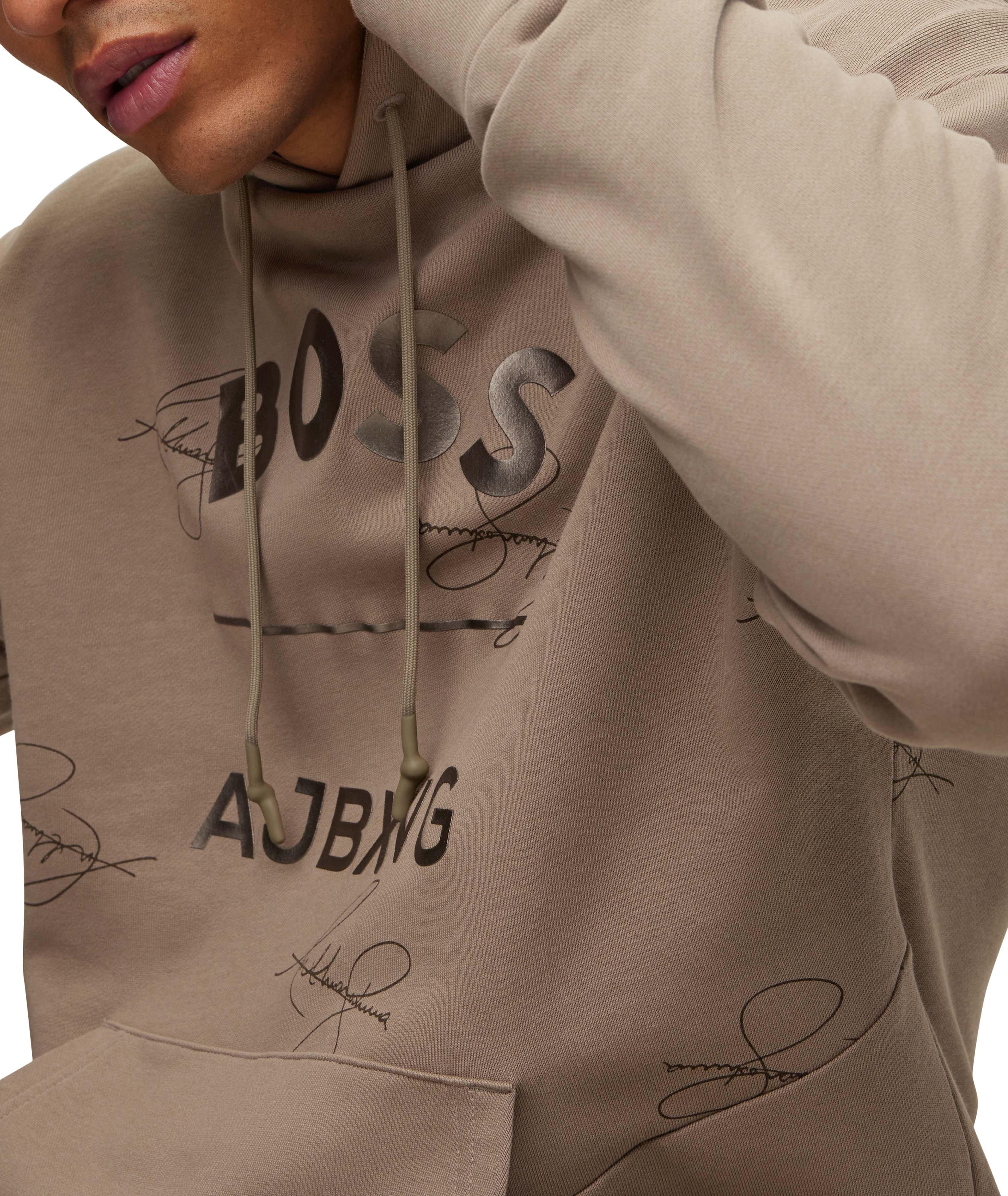 BOSS X AJBXNG Organic Cotton Logo Hoody image 3