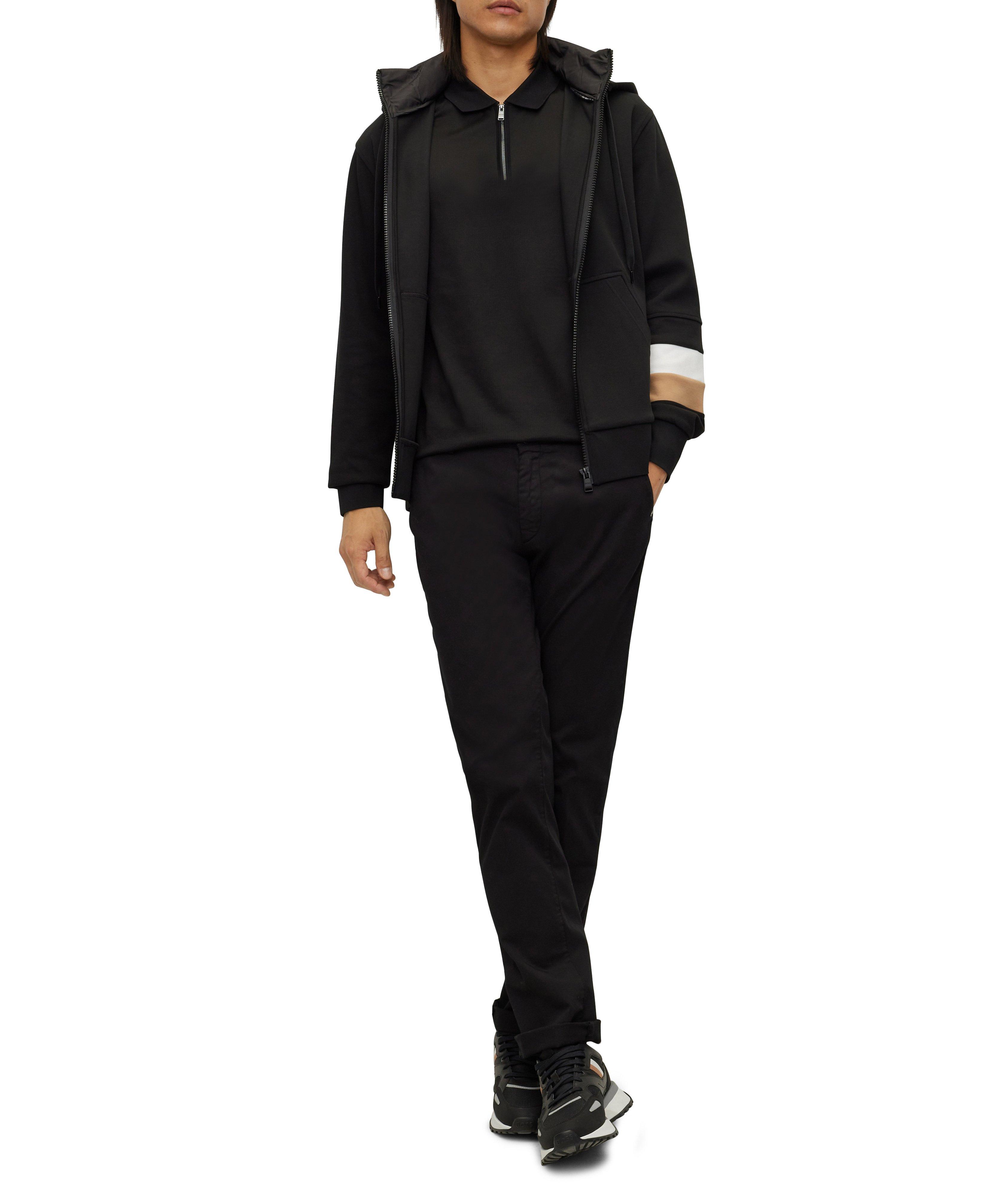 Cotton Blend Down Zip-Up Hoodie image 4