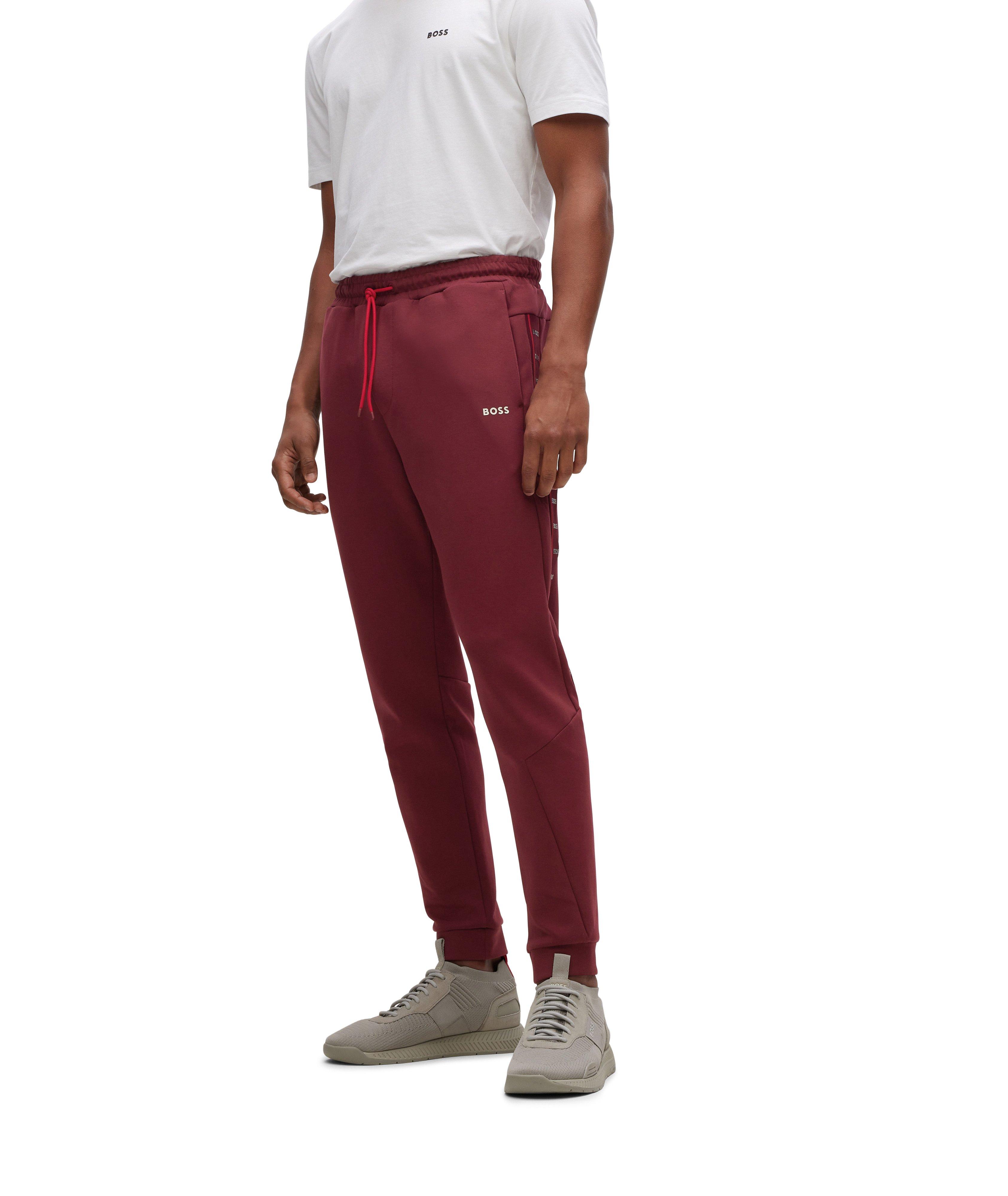 Cotton-Blend Logo-Tape Joggers image 1