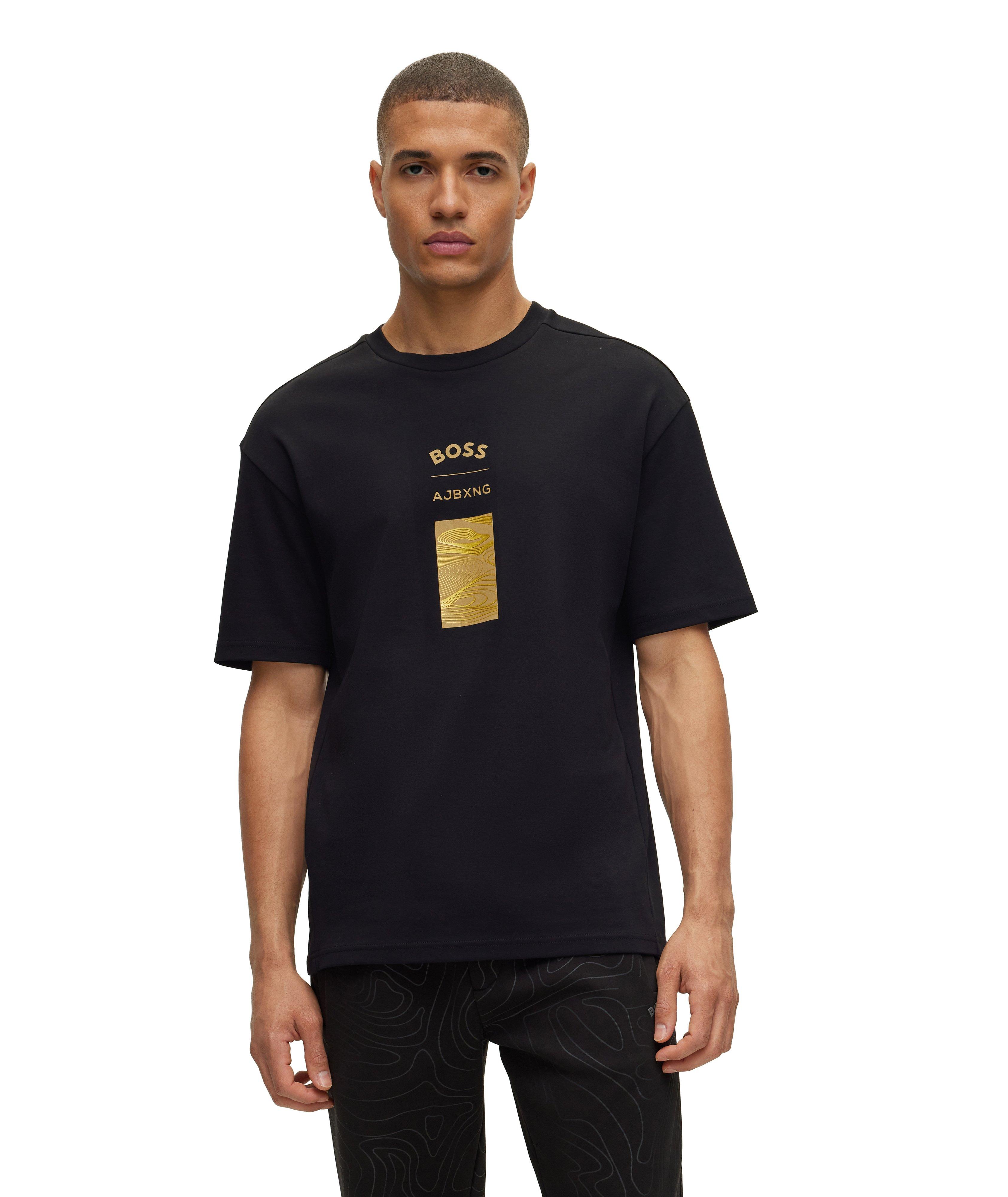 Cotton AJ Taloba Crewneck T-Shirt image 1