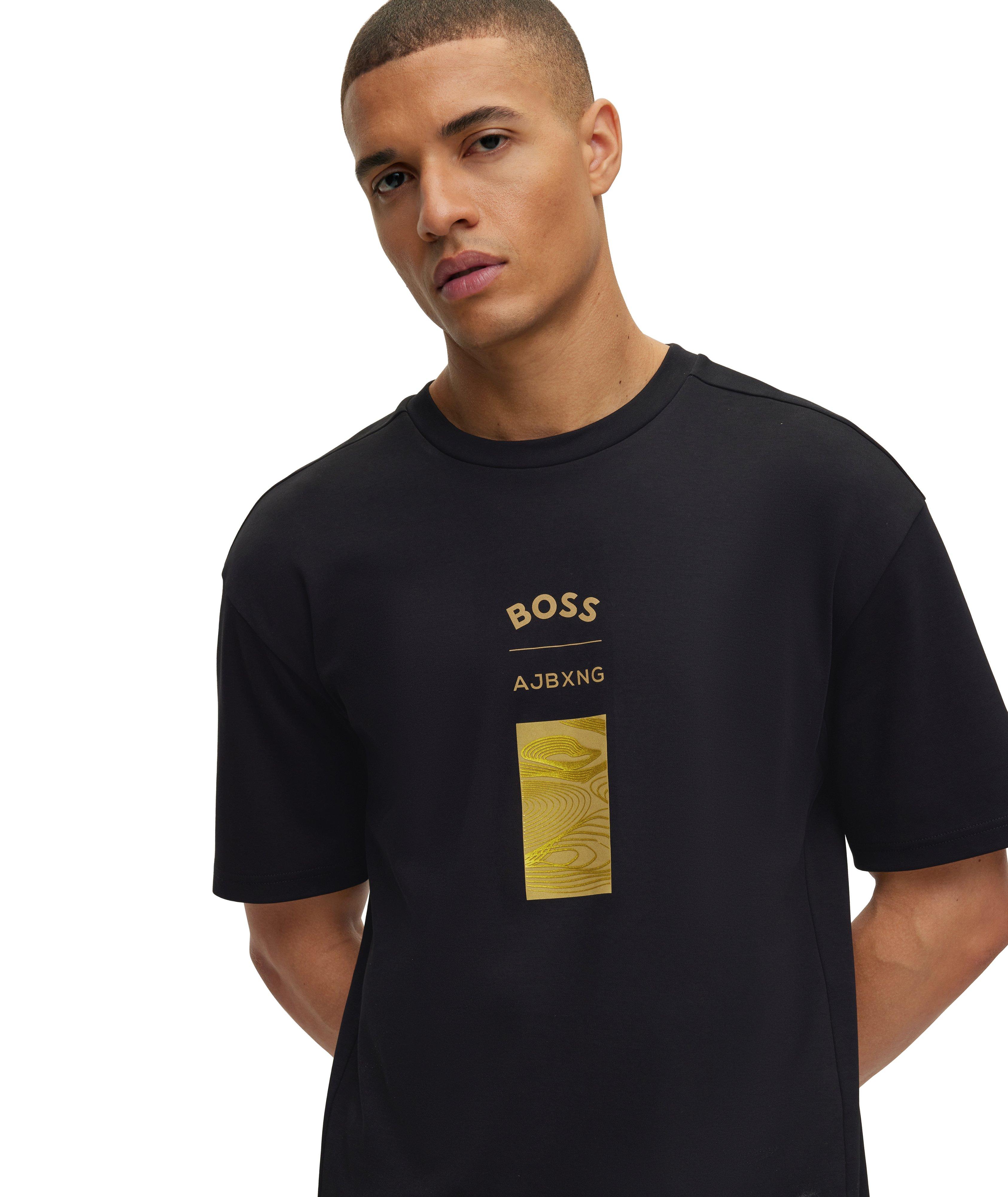 Cotton AJ Taloba Crewneck T-Shirt image 3