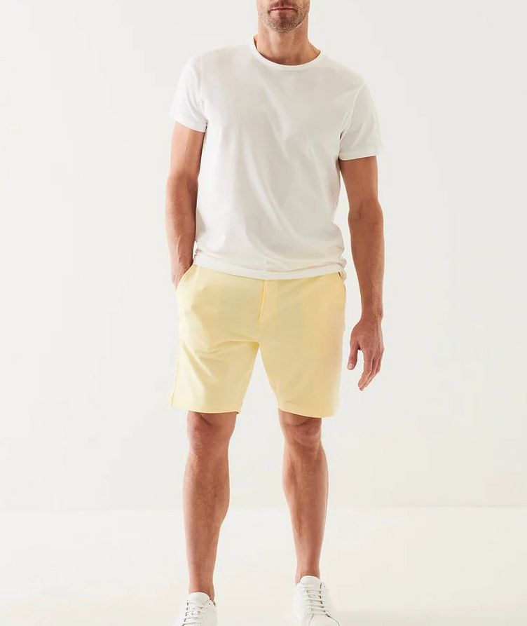 Pima Cotton Stretch French Terry Shorts image 4