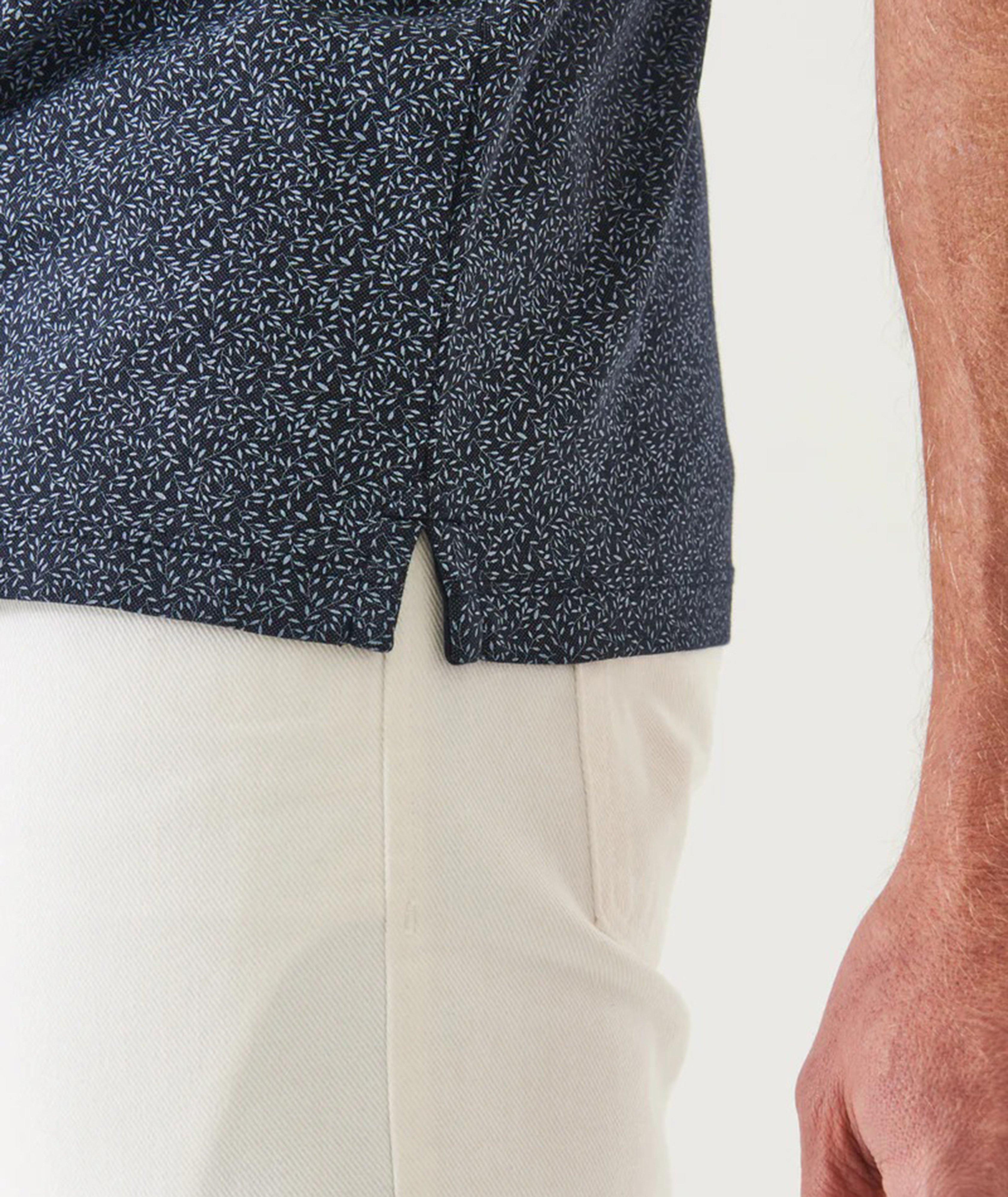 Polo en coton pima à petit motif répété image 2