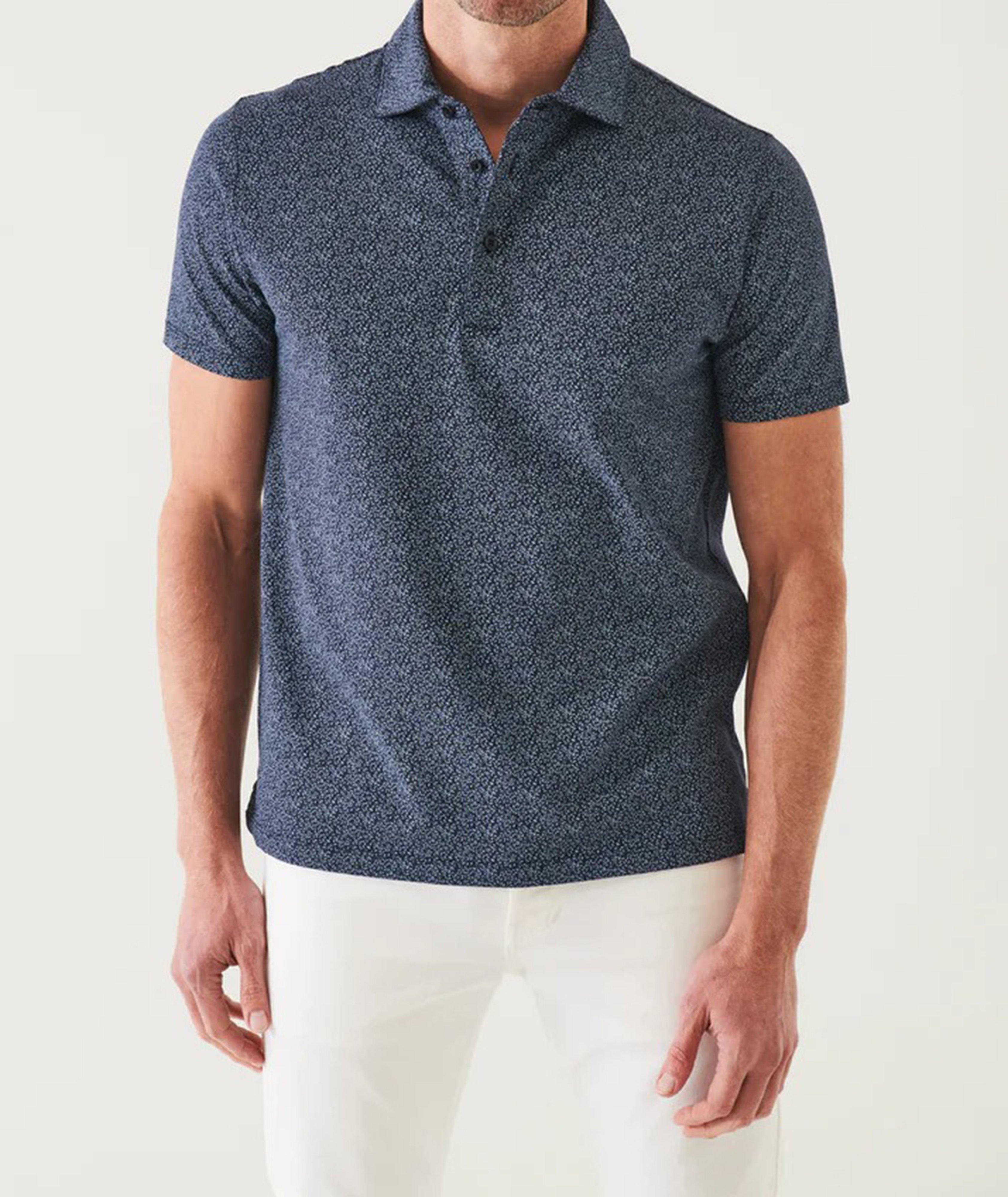 Polo en coton pima à petit motif répété image 3