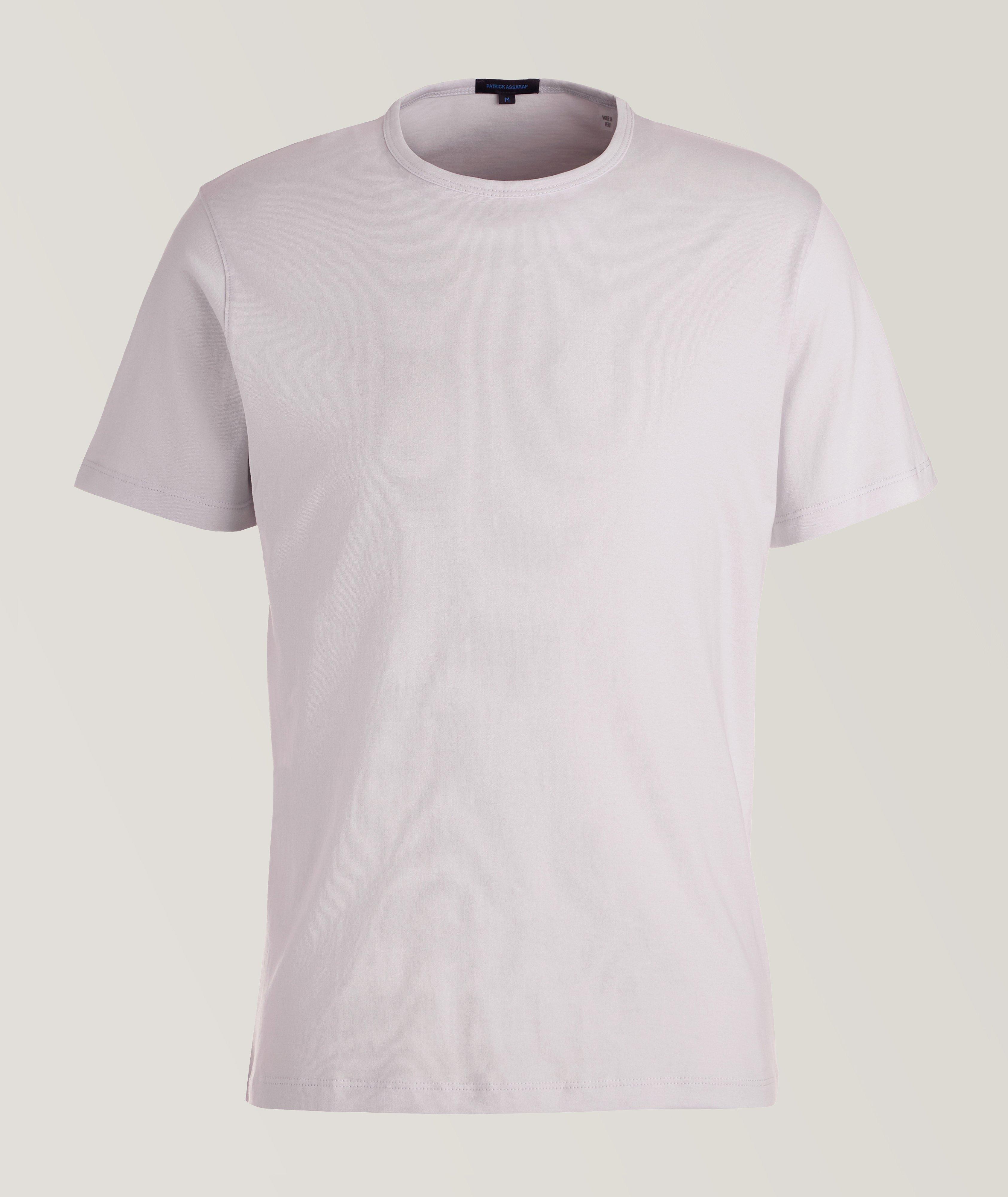 Pima Stretch-Cotton Crew Neck T-Shirt image 0