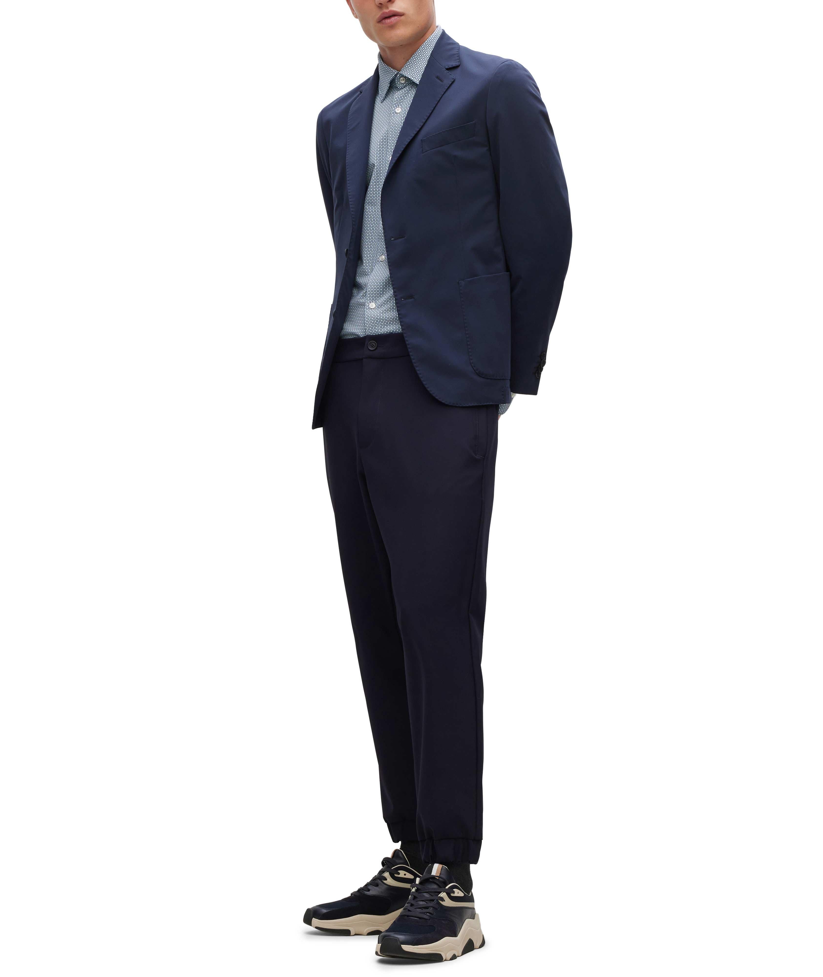 Slim-Fit Printed Performance-Stretch Jersey Shirt image 5