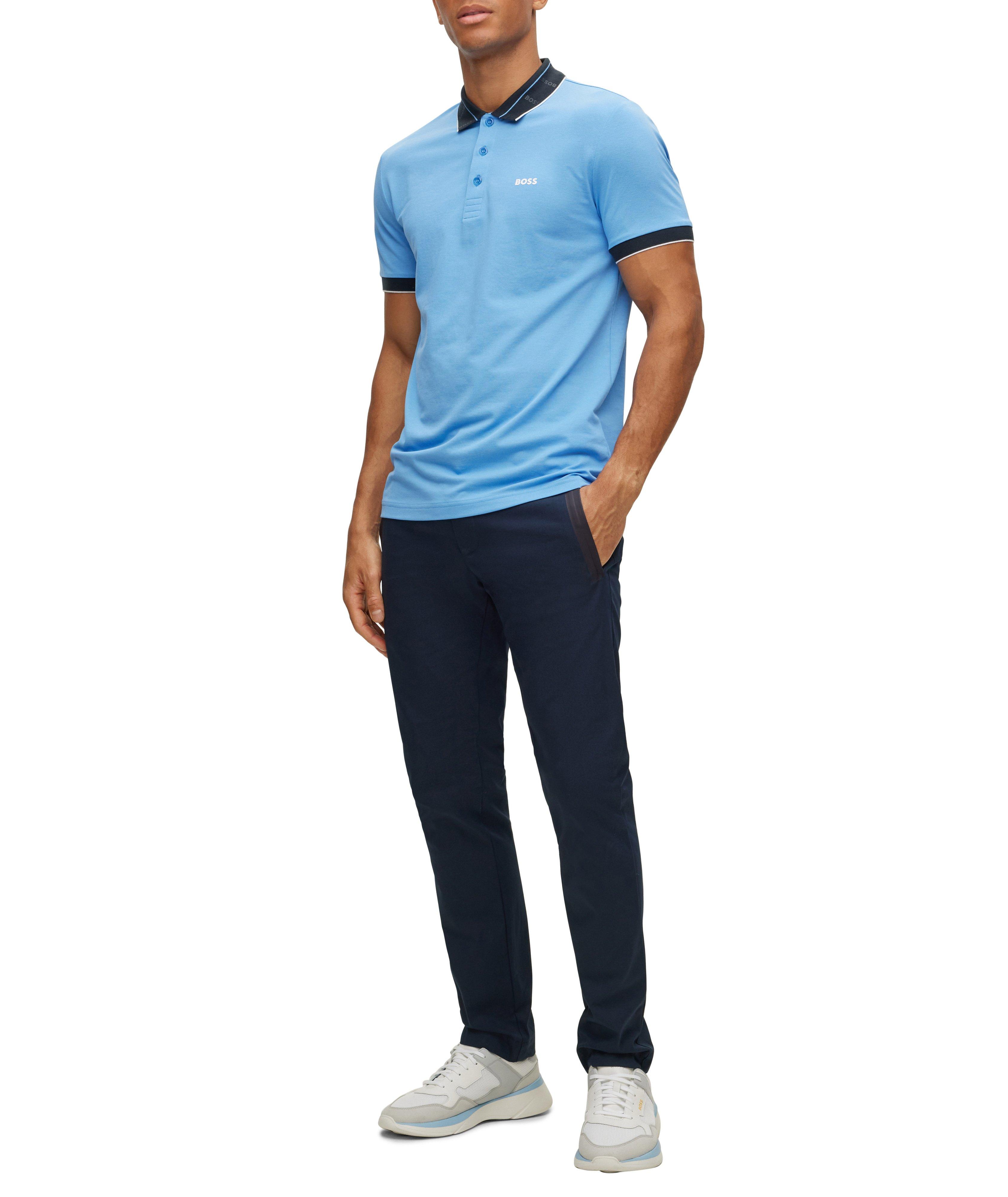 Stretch-Cotton Logo Print Polo image 4