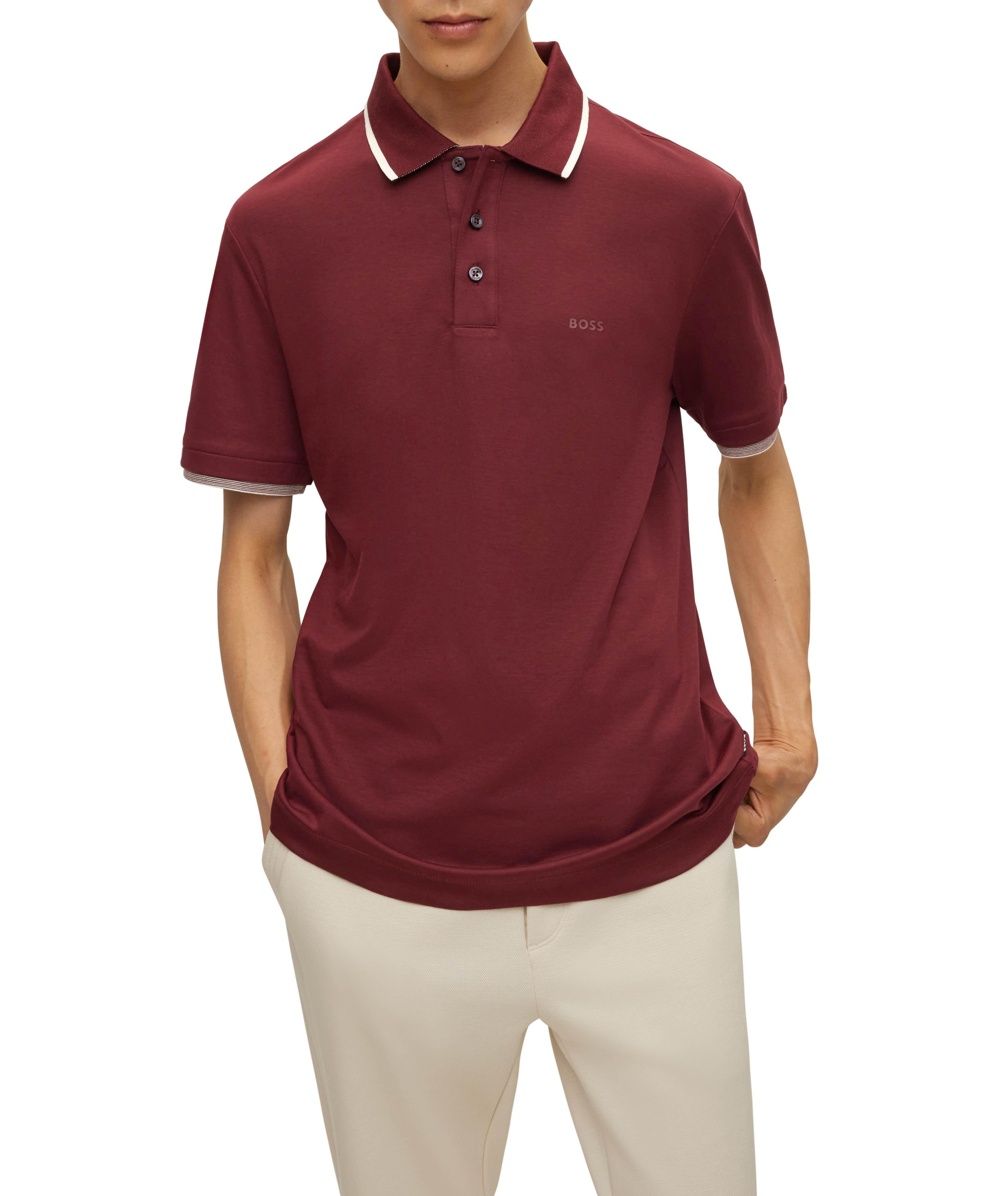 Polo en tricot interlock avec logo image 1