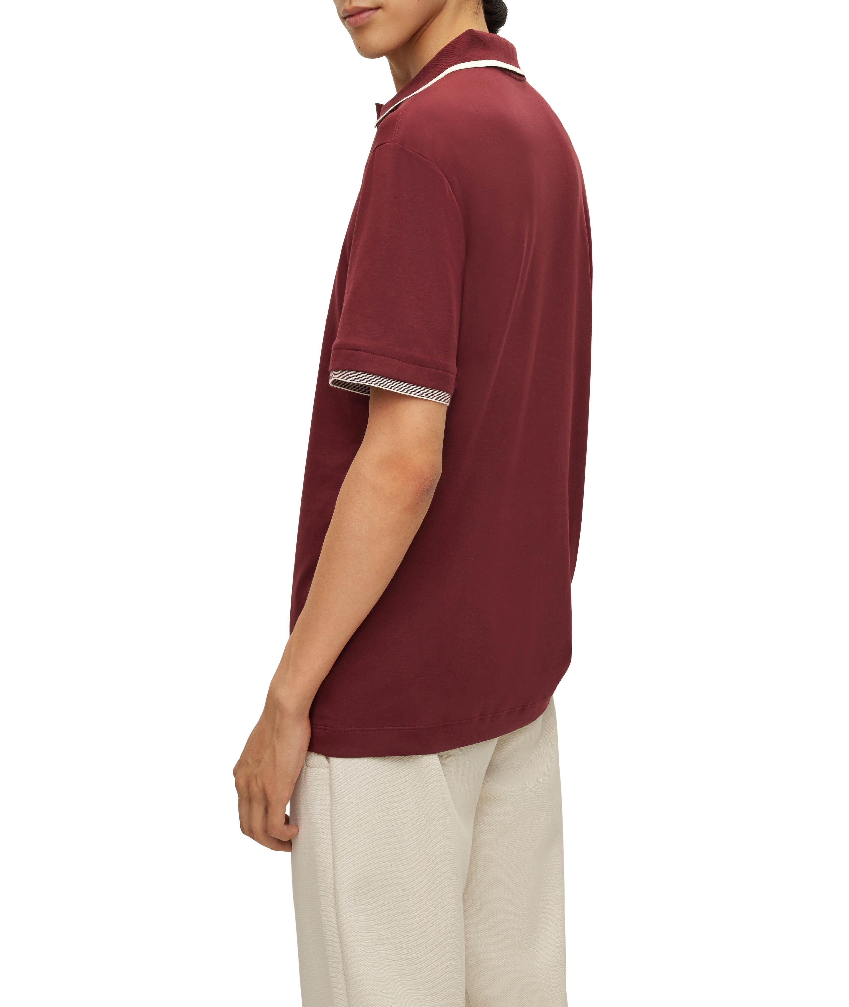 Polo en tricot interlock avec logo image 2