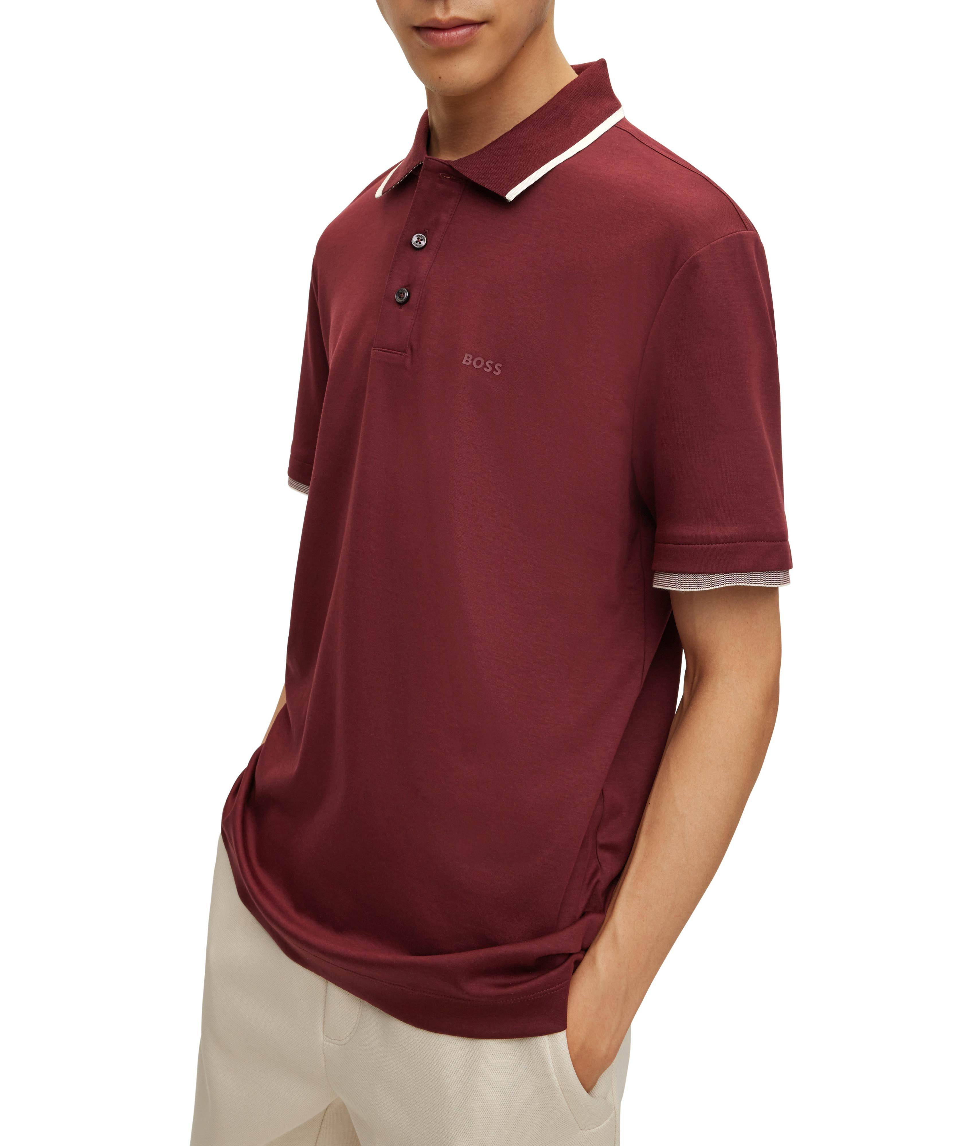 Polo en tricot interlock avec logo image 3
