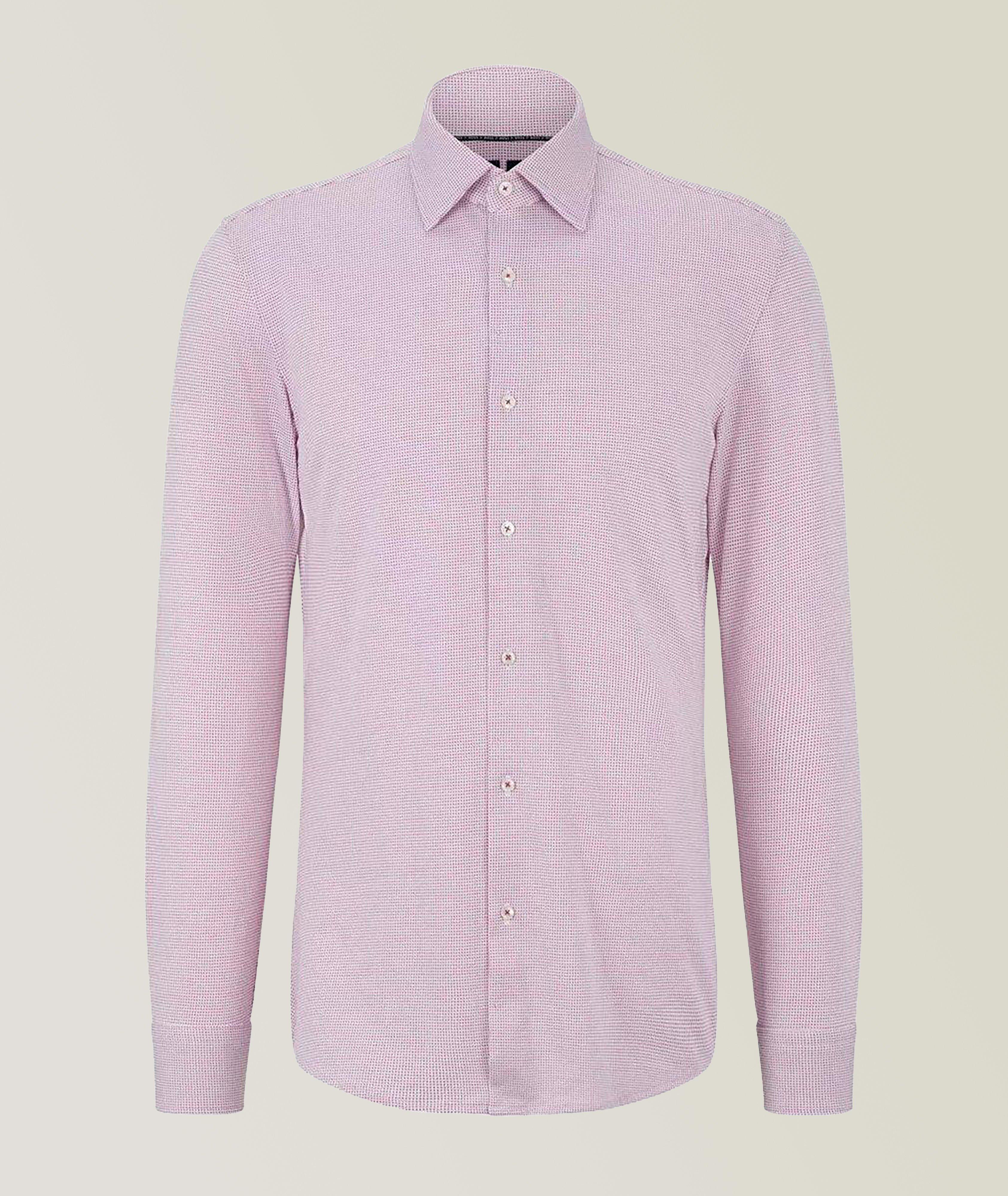 Slim-Fit Cotton Jersey Blend Dress Shirt  image 0