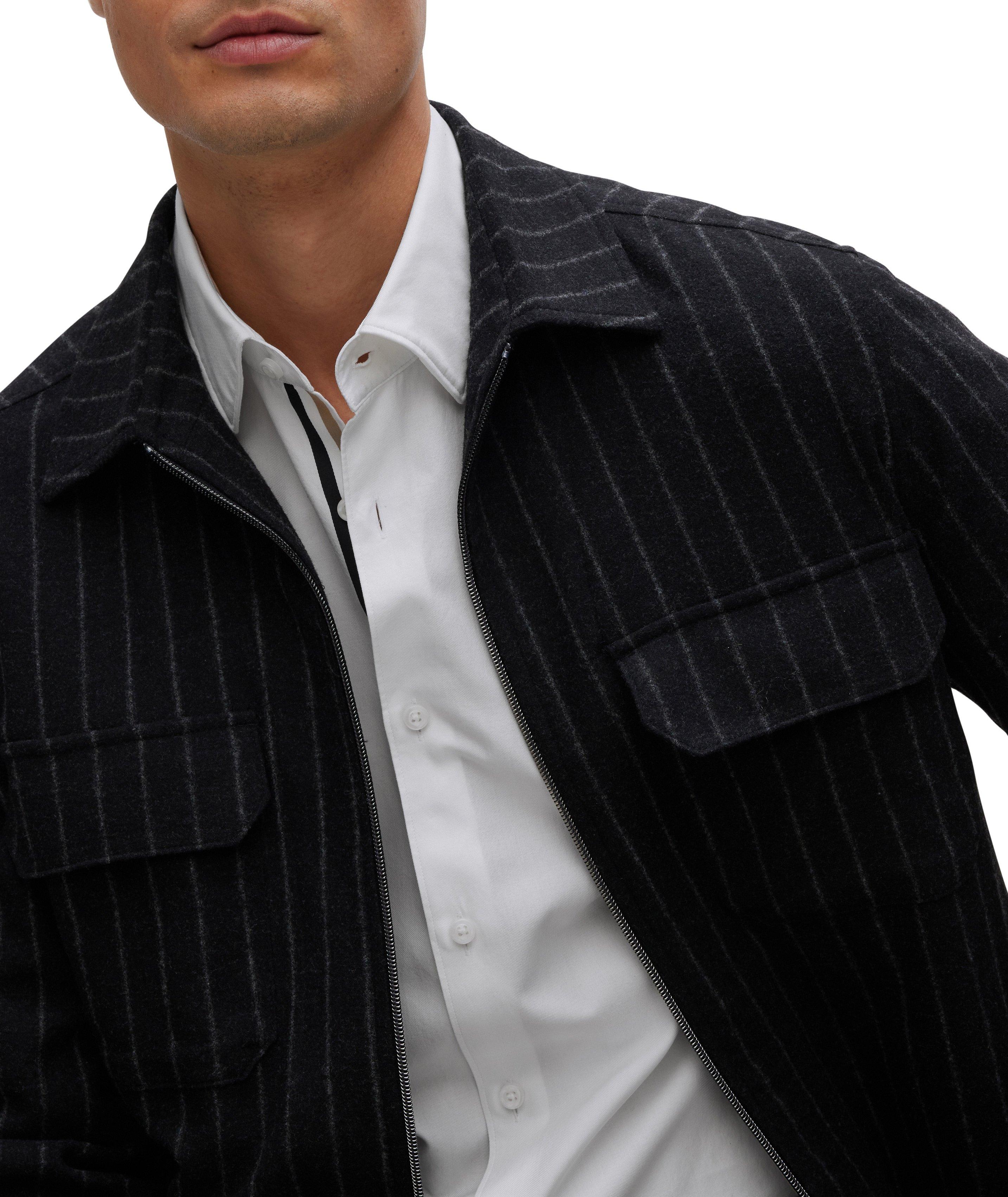 Inner Collar Piping Twill Dress Shirt image 4