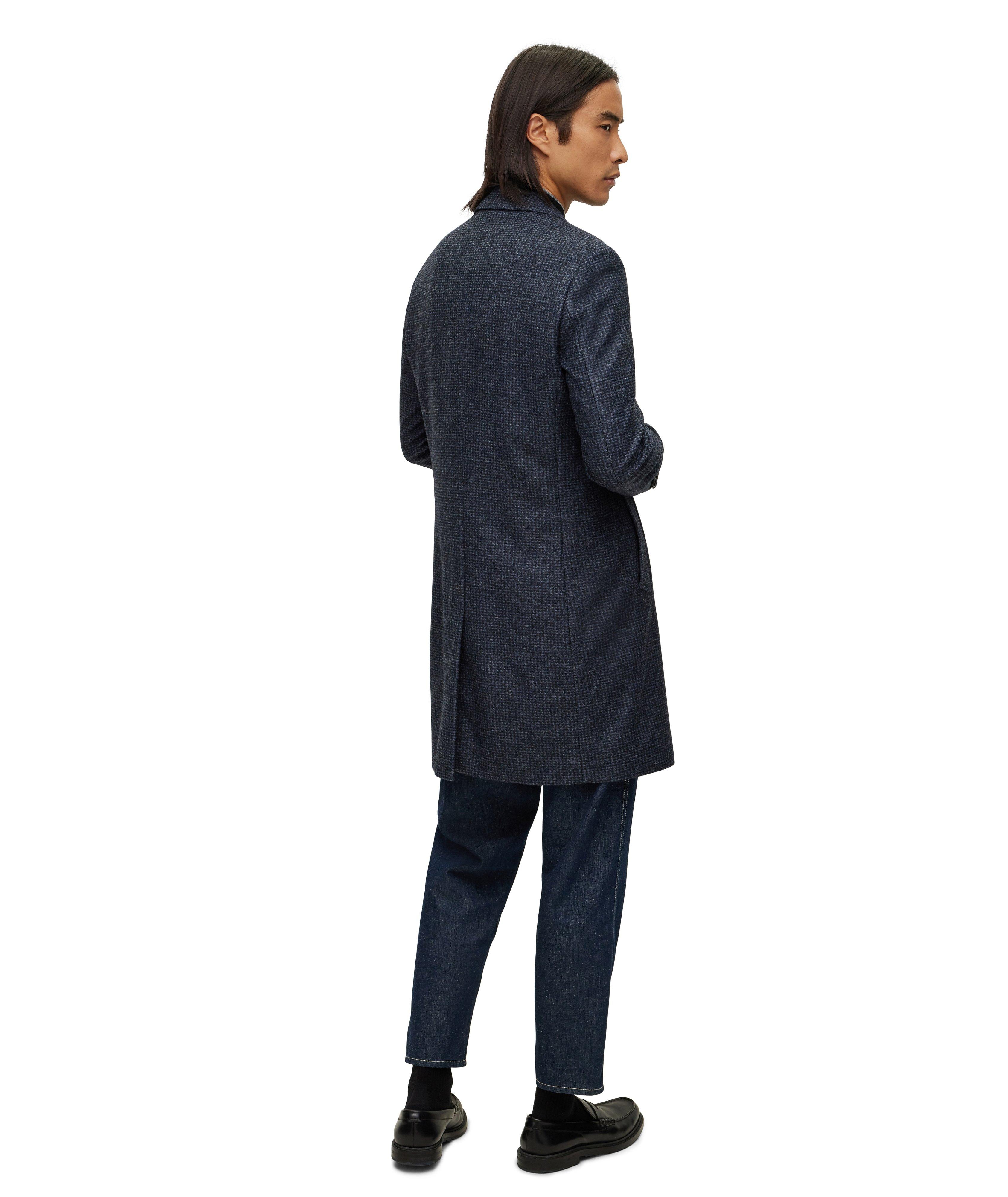 Slim Fit Nylon Blend Coat image 2