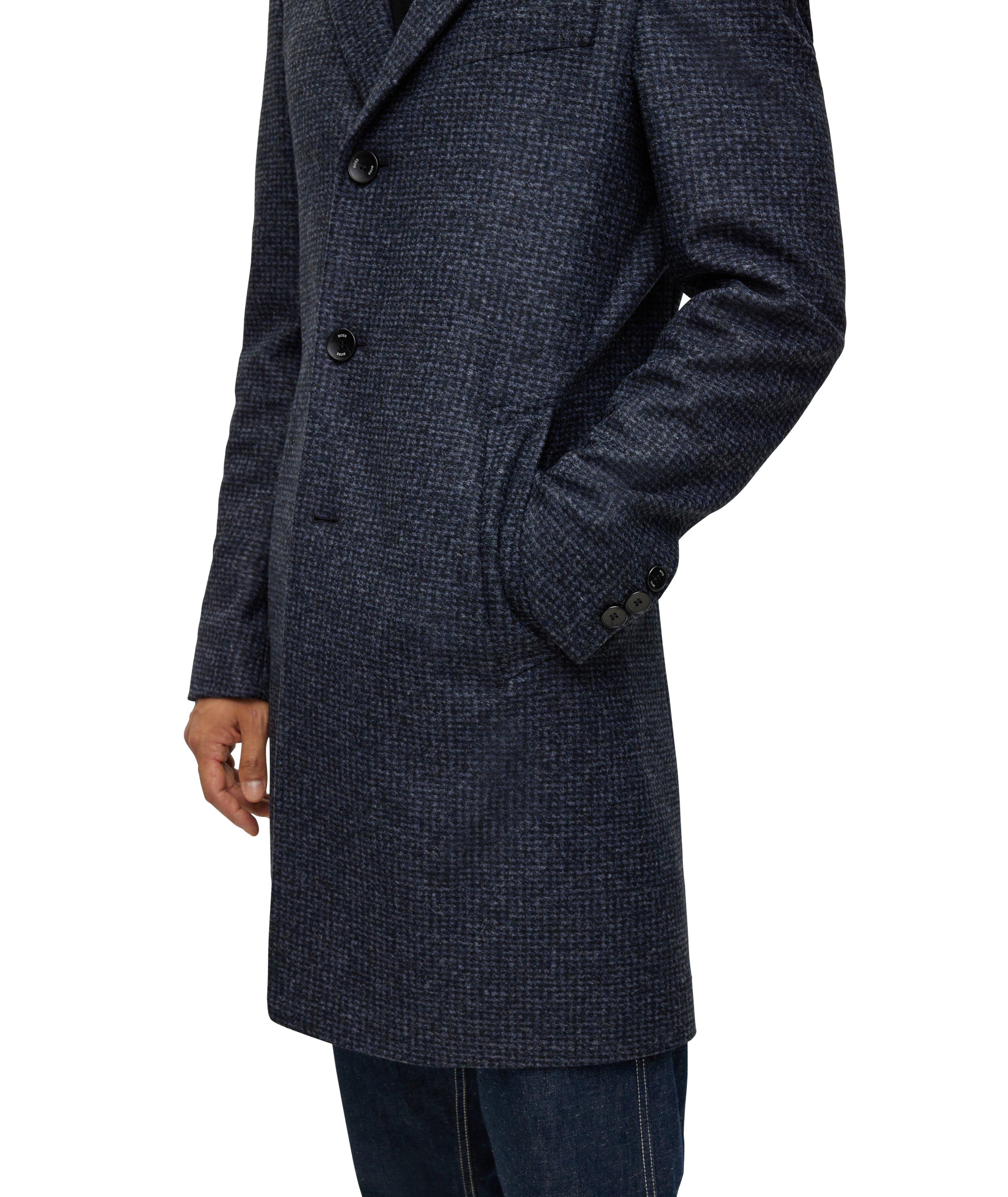 Slim Fit Nylon Blend Coat image 4