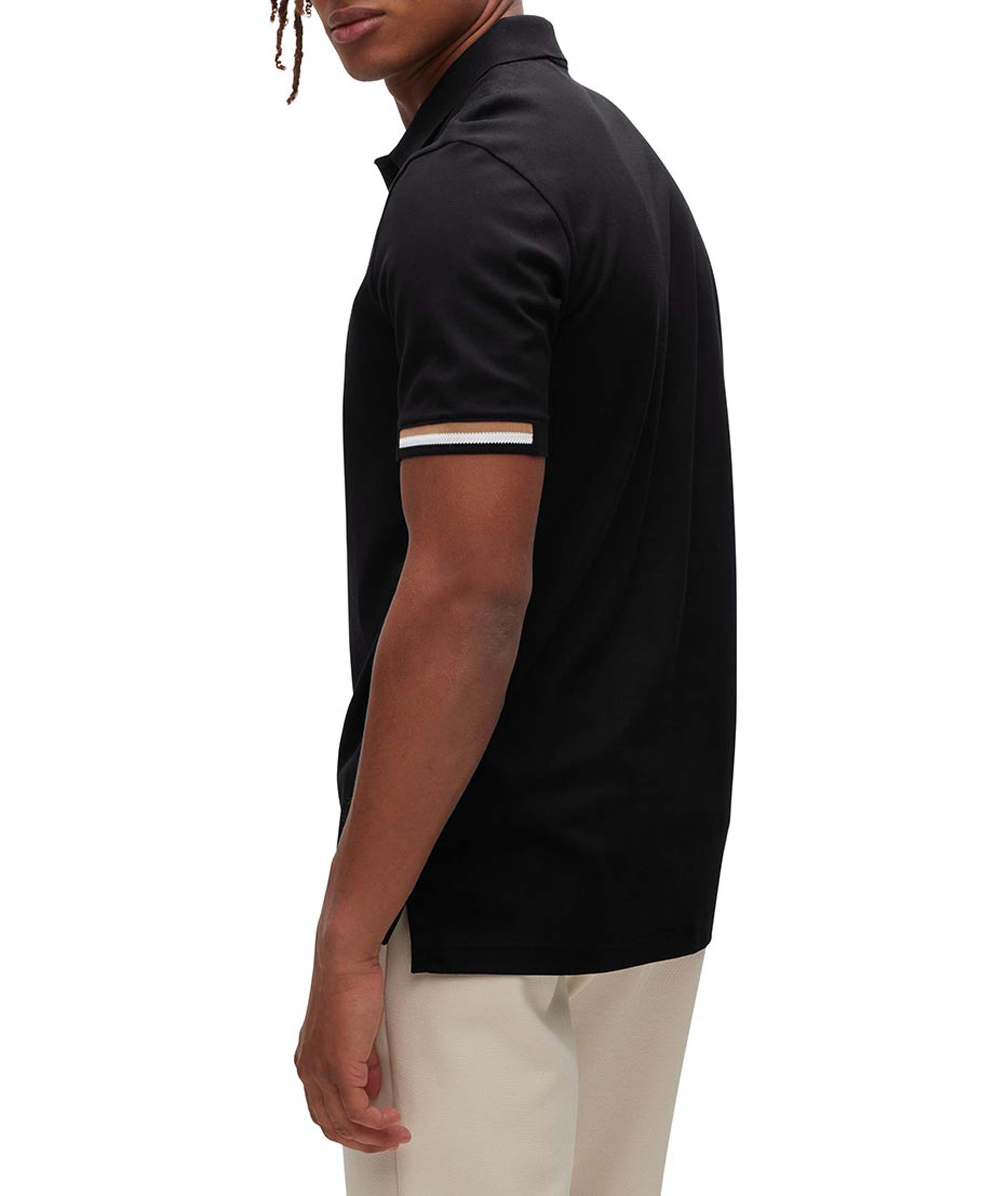 Polo en coton avec logo caoutchouté image 3