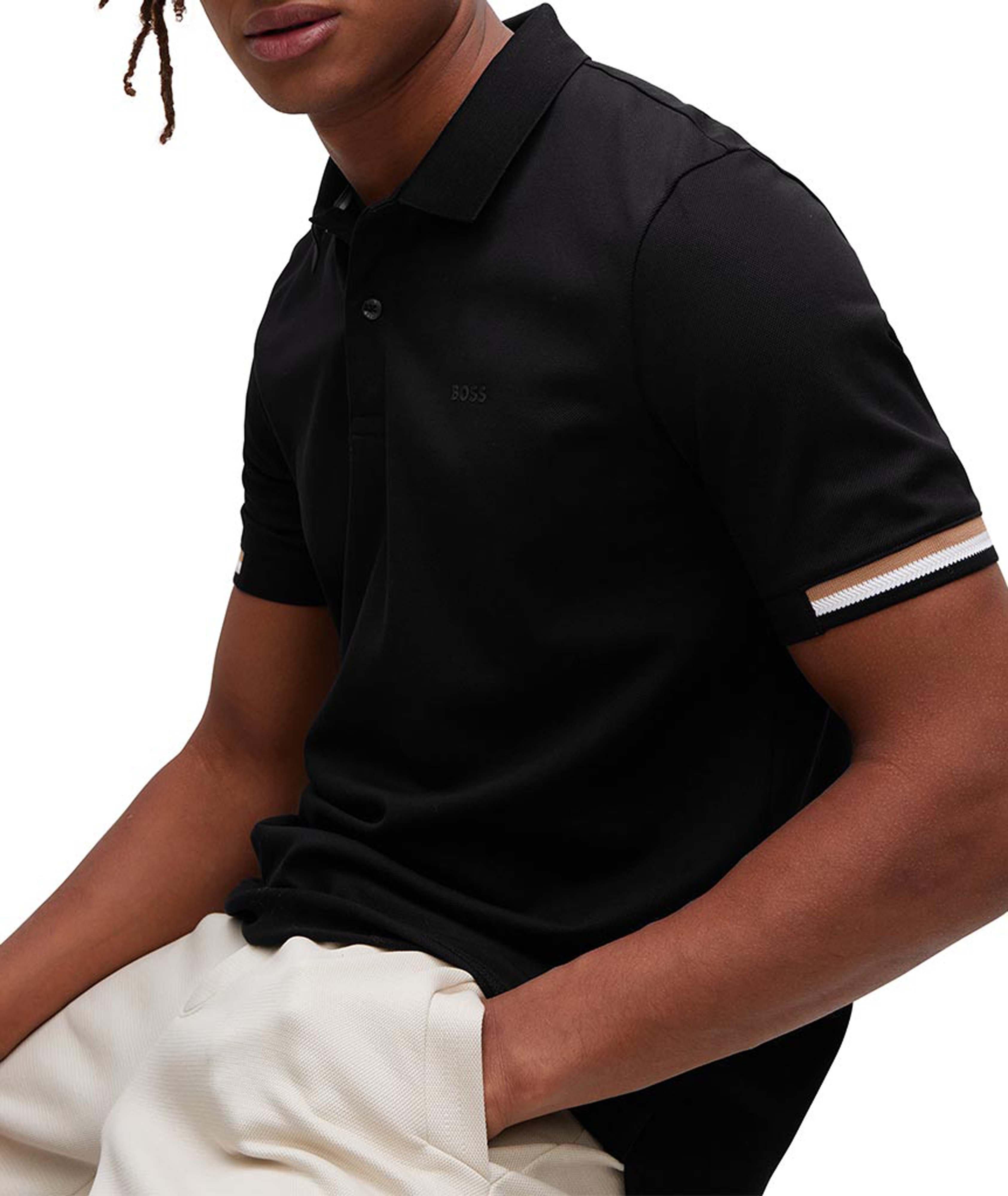 Polo en coton avec logo caoutchouté image 4