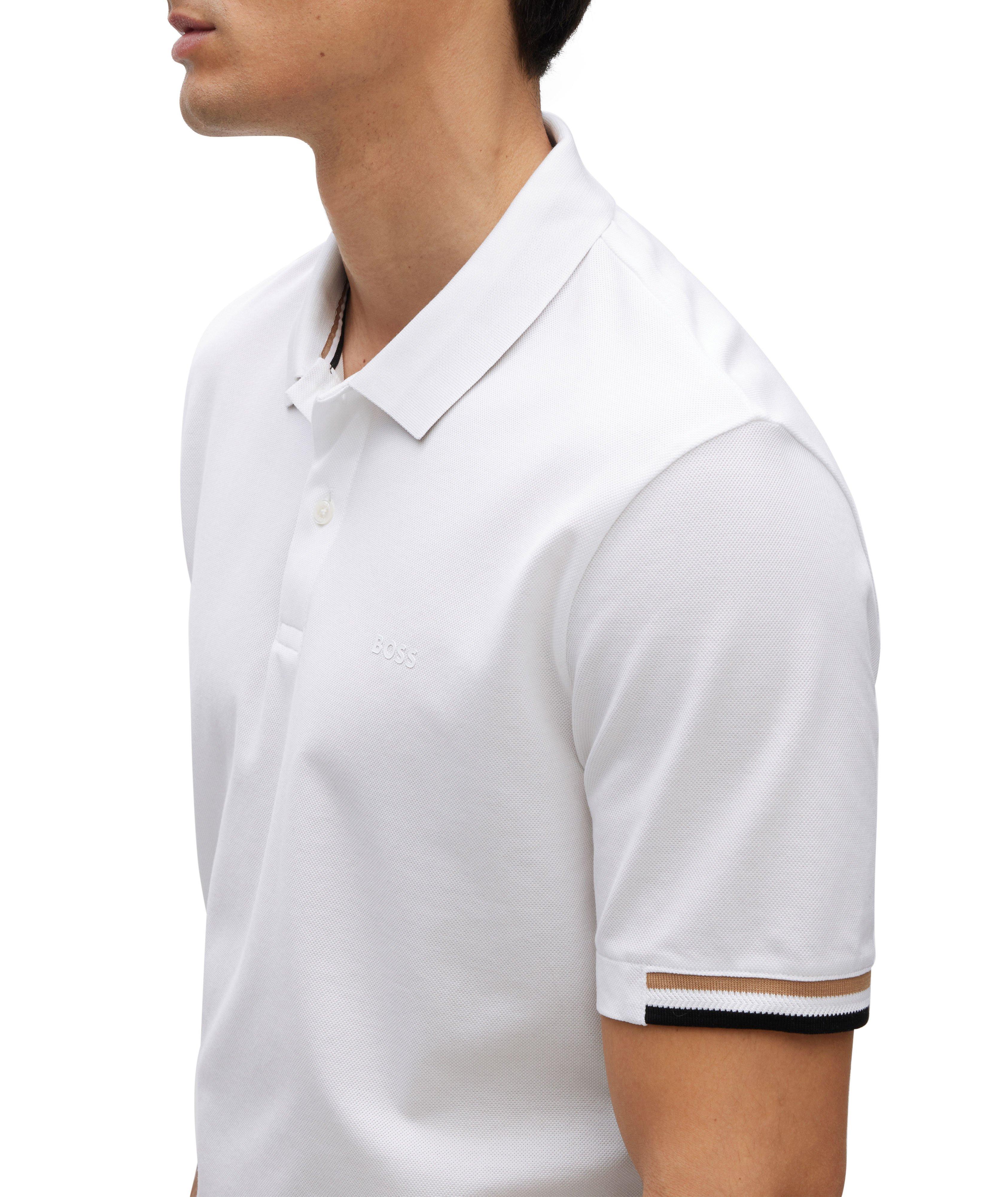 Polo en coton avec logo caoutchouté image 3