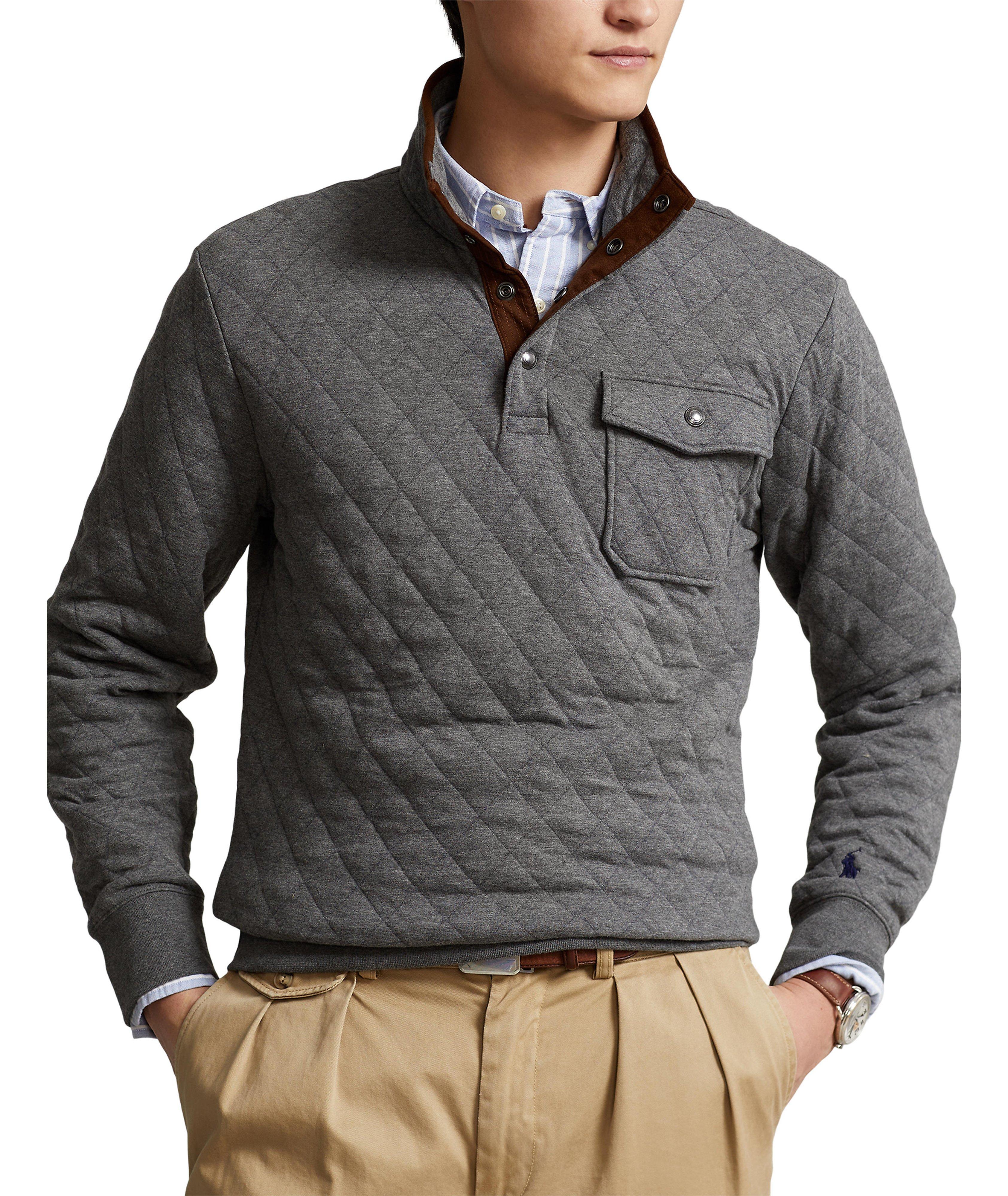 Diamond Patterned Cotton-Blend Swacket image 1