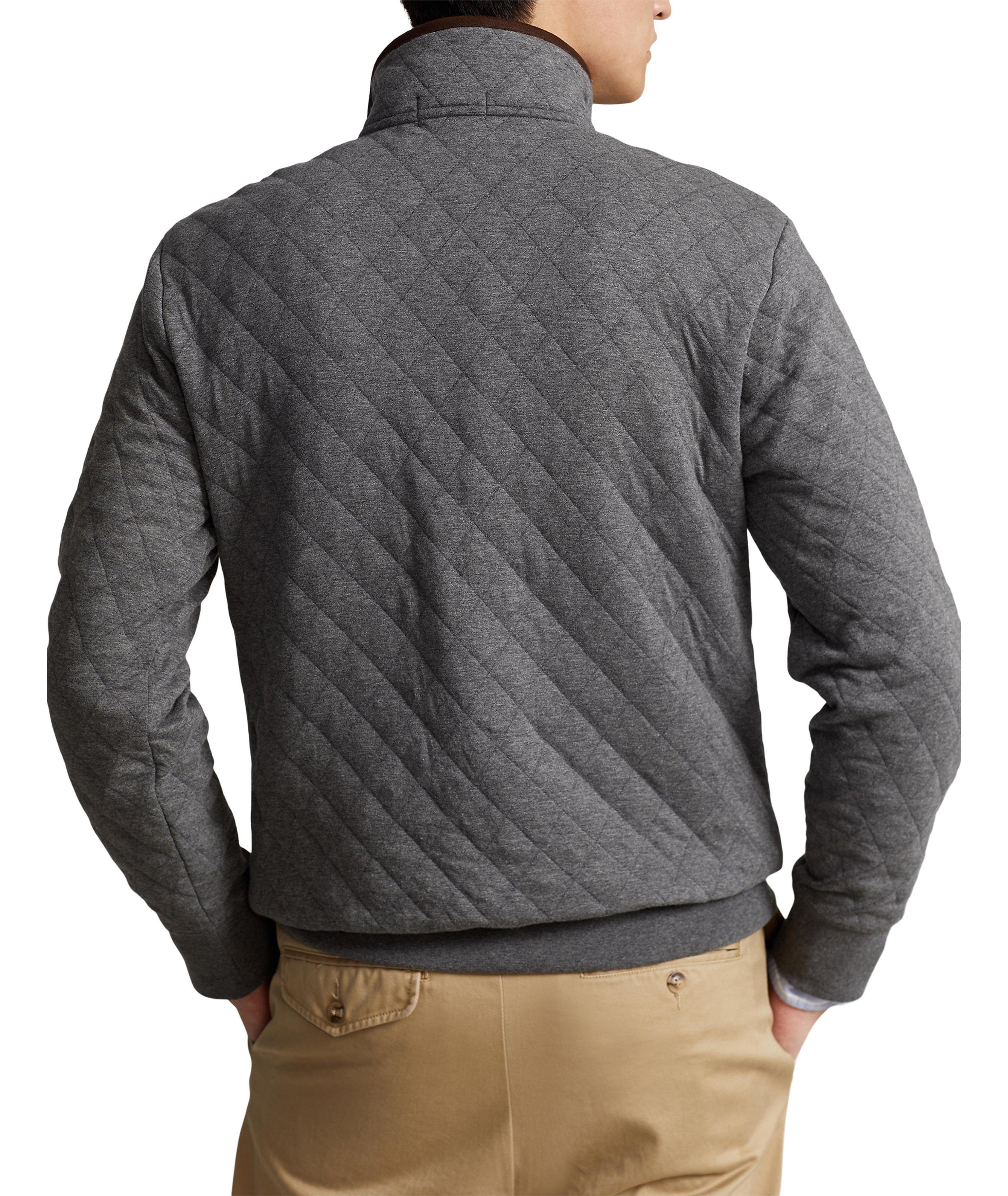 Diamond Patterned Cotton-Blend Swacket image 2