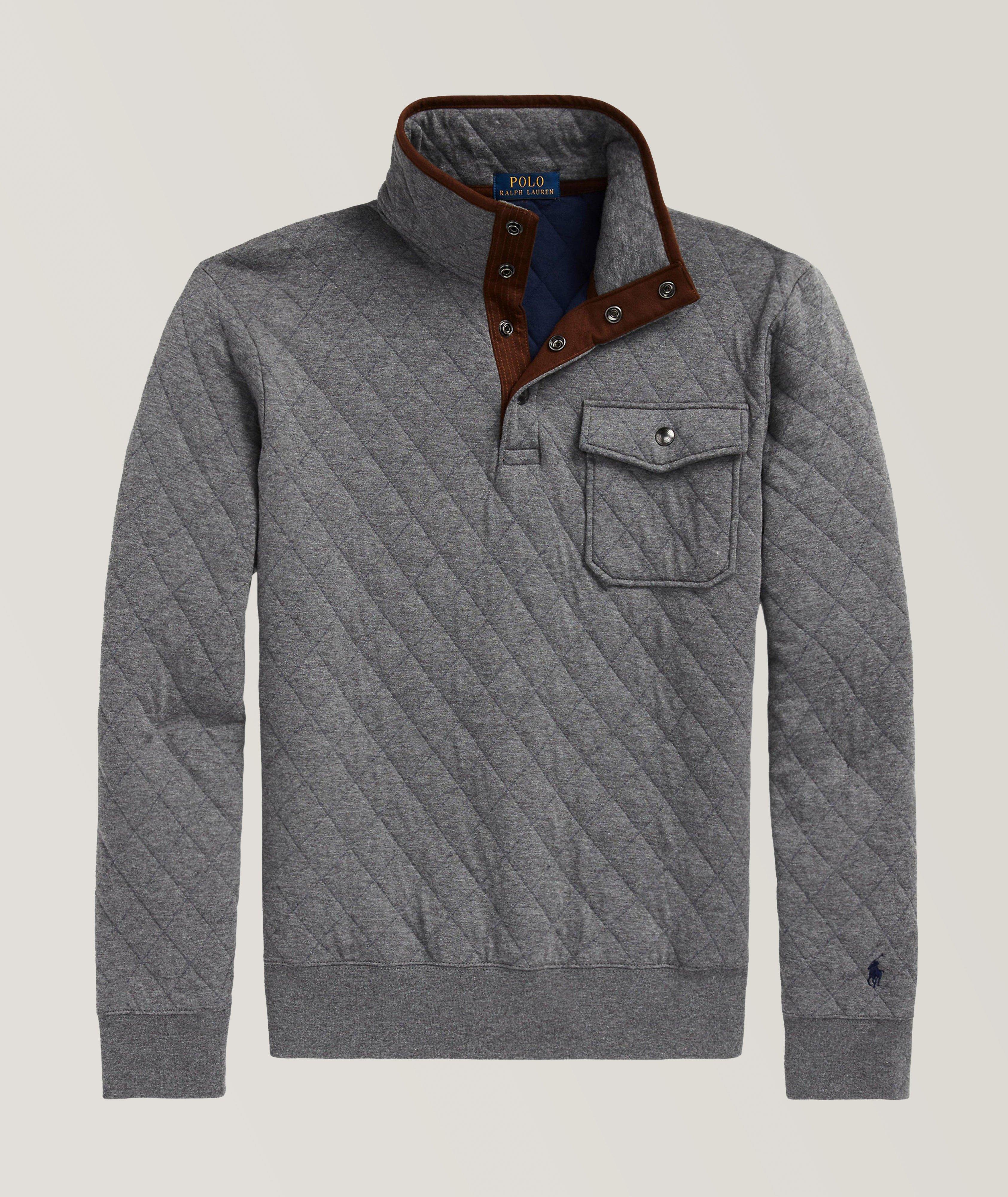 Diamond Patterned Cotton-Blend Swacket image 0