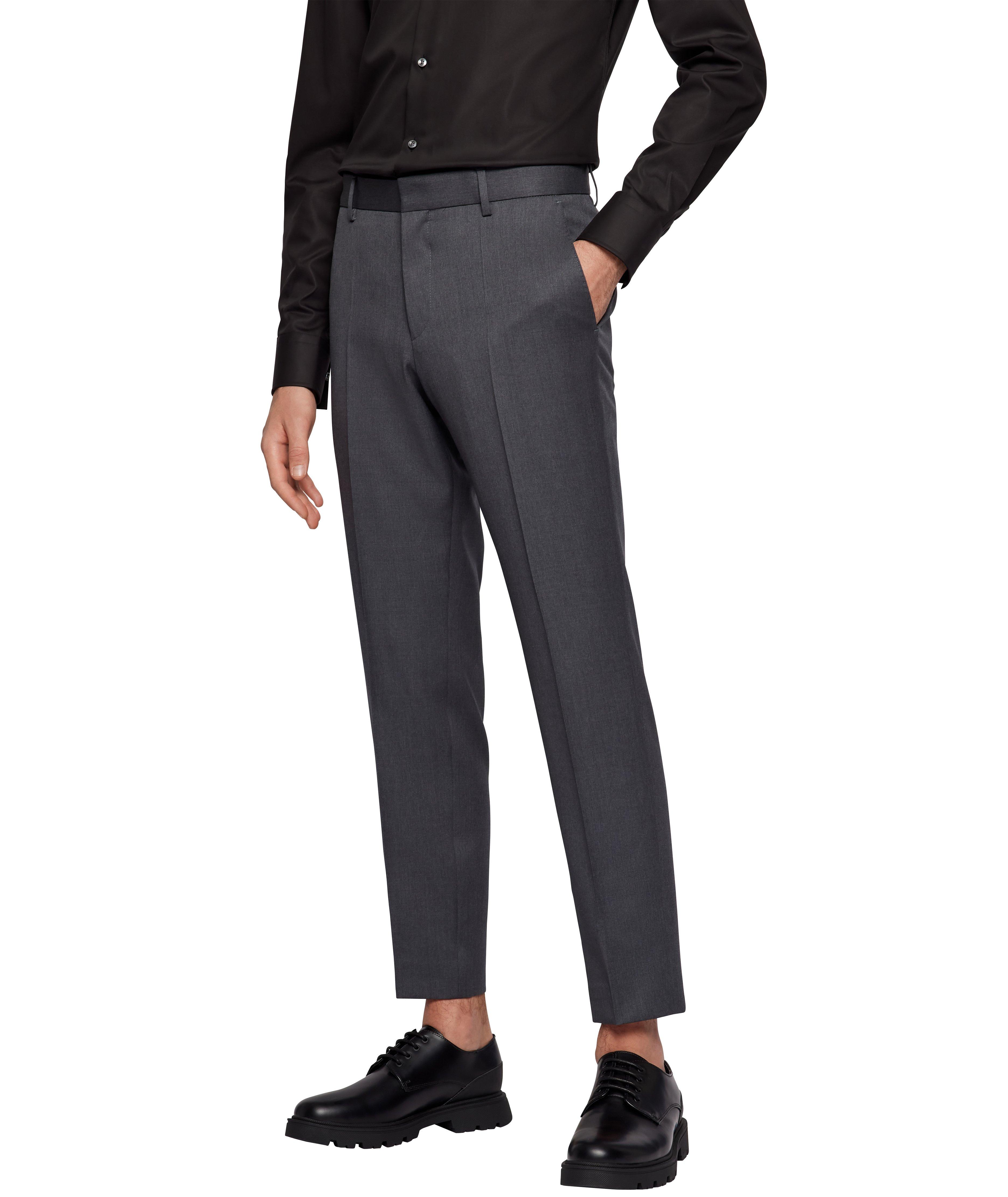 Pantalon en laine vierge de coupe amincie image 1