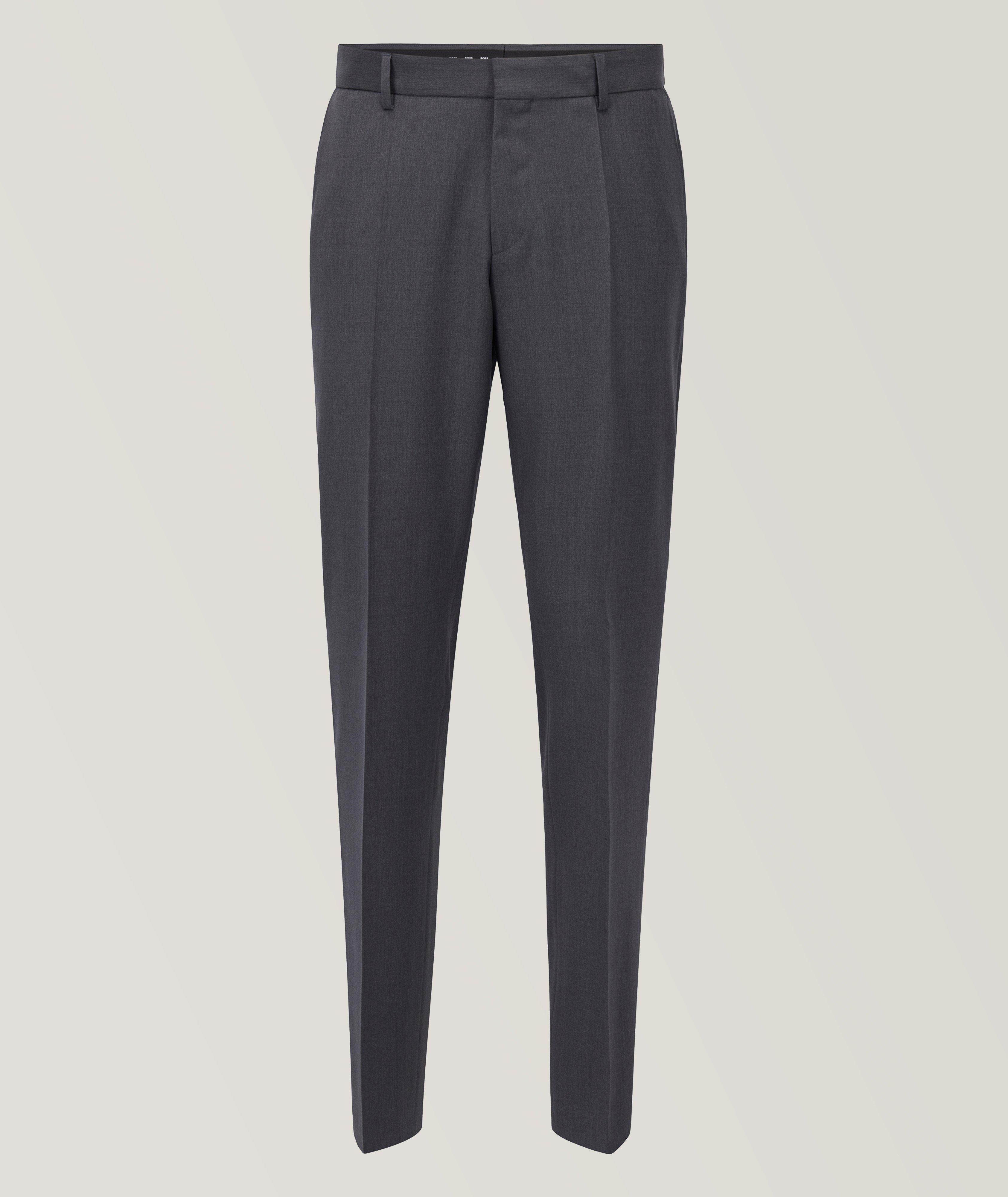 Pantalon en laine vierge de coupe amincie image 0