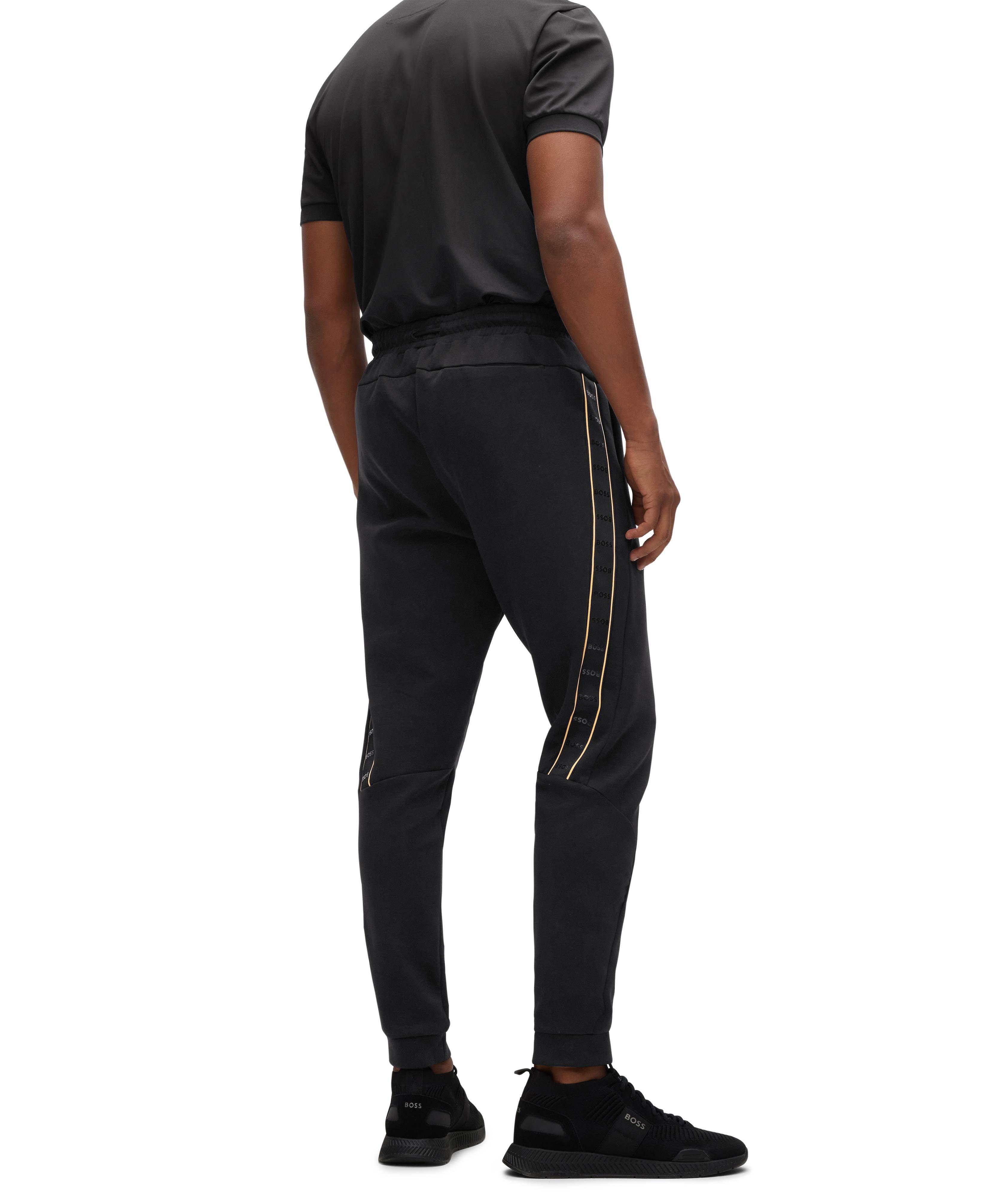 Cotton-Blend Logo-Tape Joggers image 2