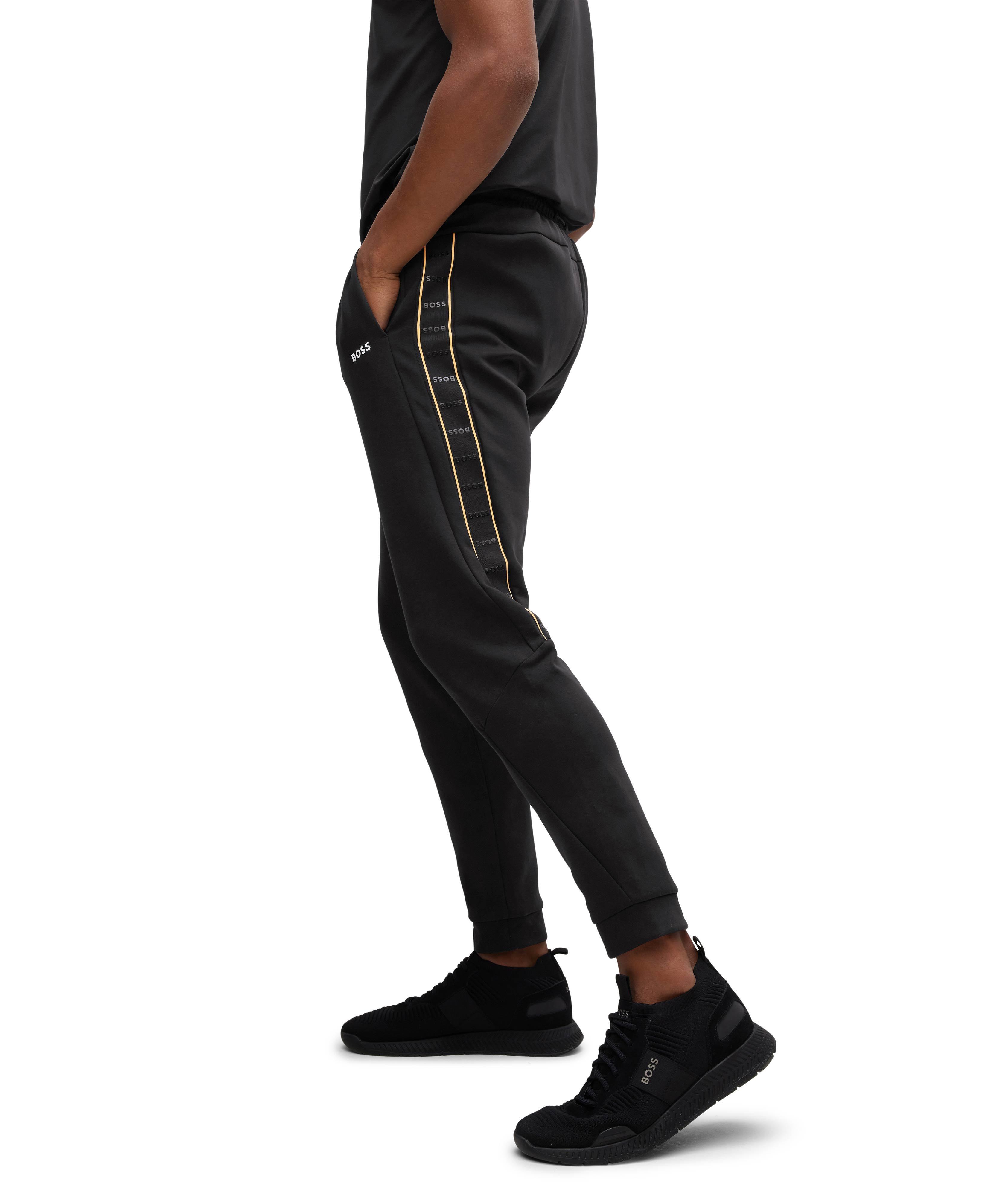 Cotton-Blend Logo-Tape Joggers image 3