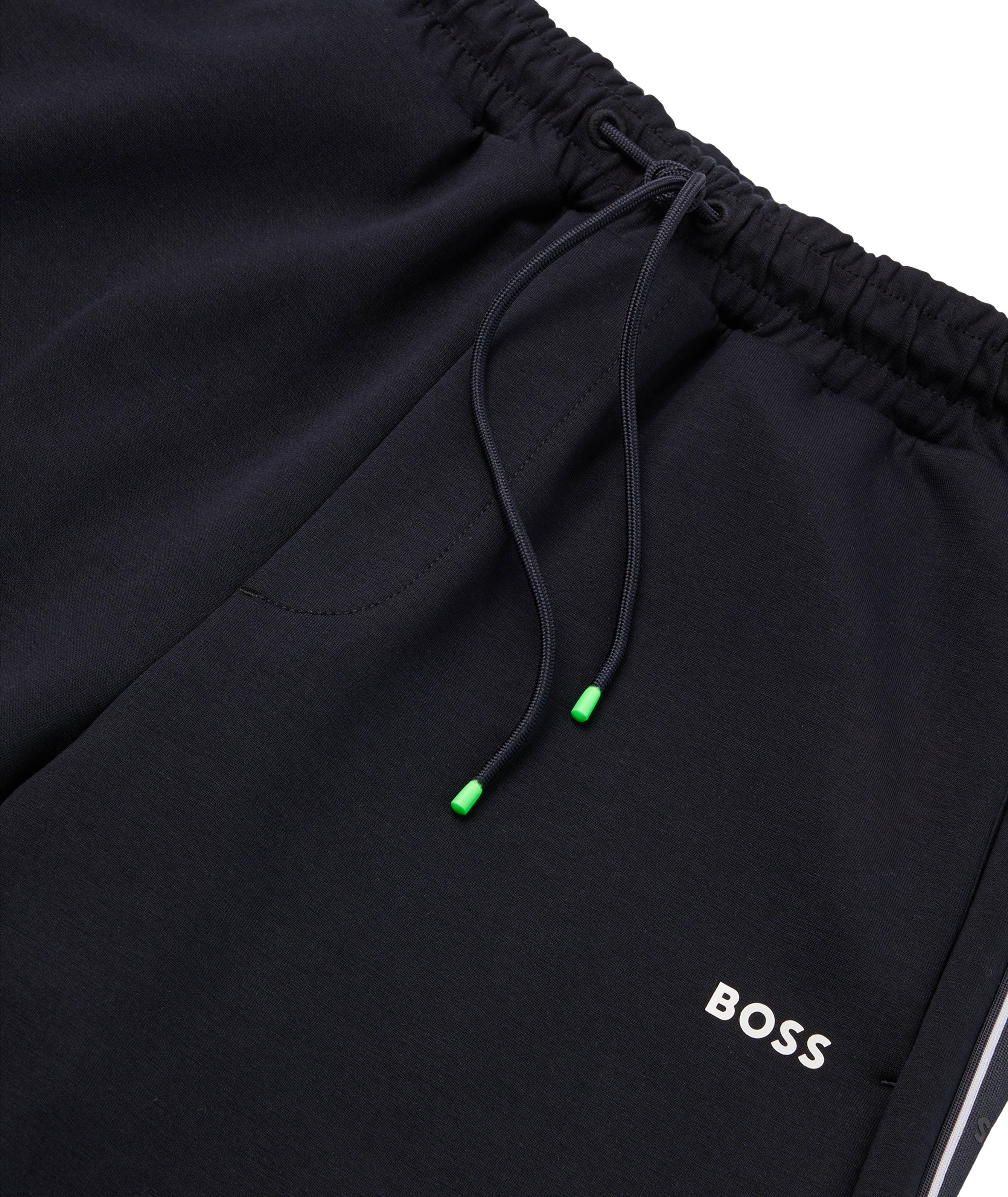 Pantalon sport en mélange de coton avec rubans de marque image 4
