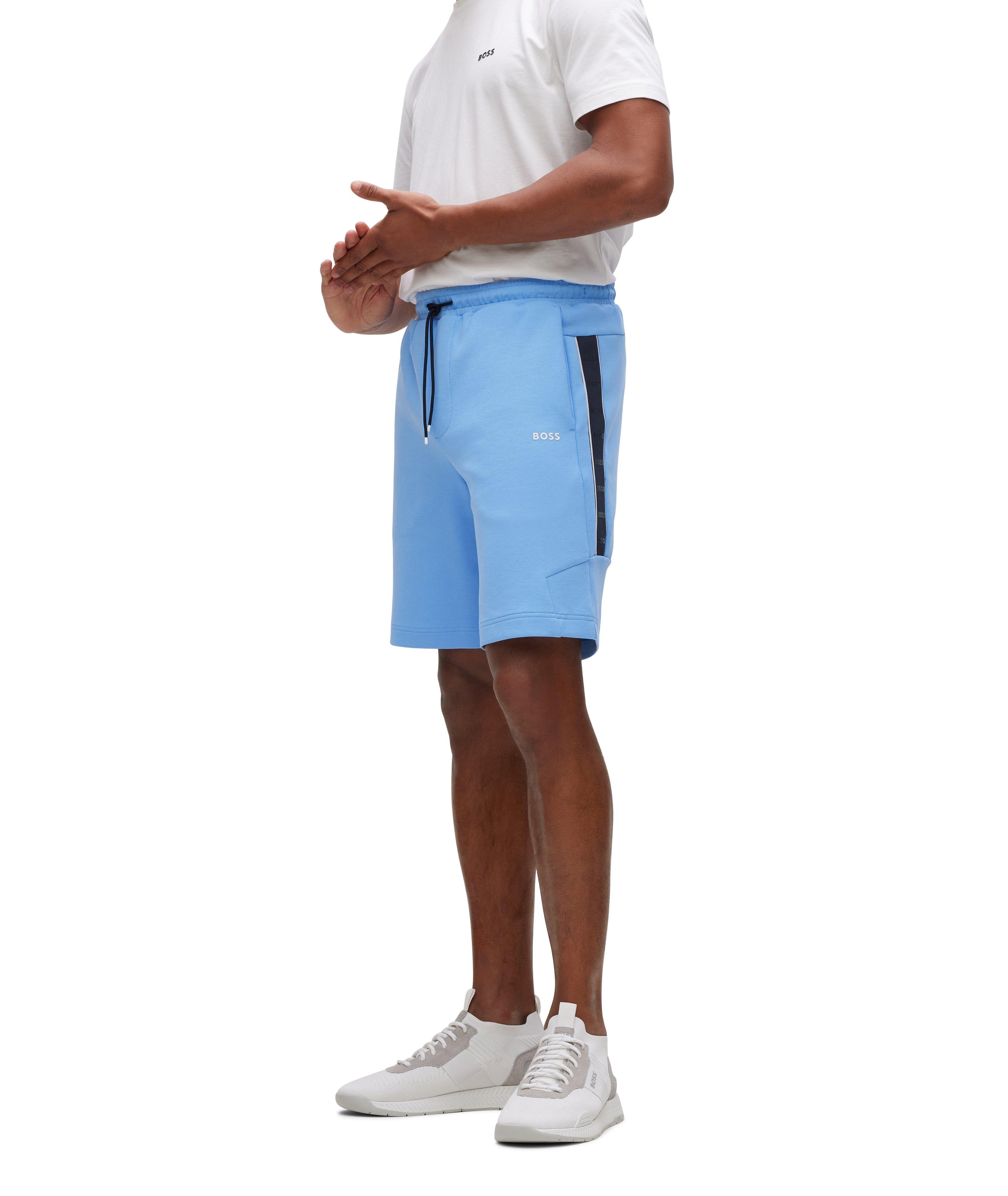 Cotton Sweat Logo Taped Shorts image 1