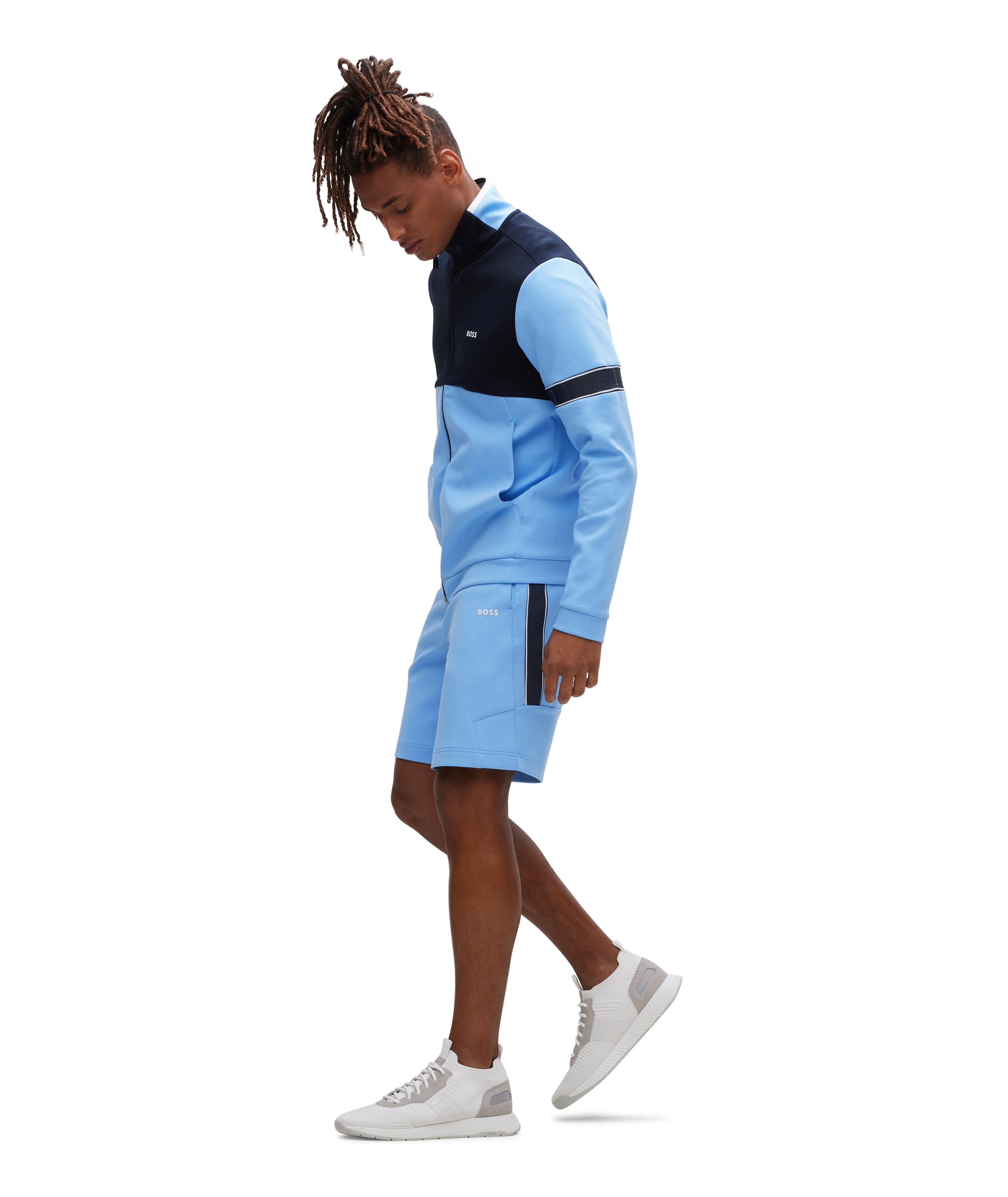 Cotton Sweat Logo Taped Shorts image 4