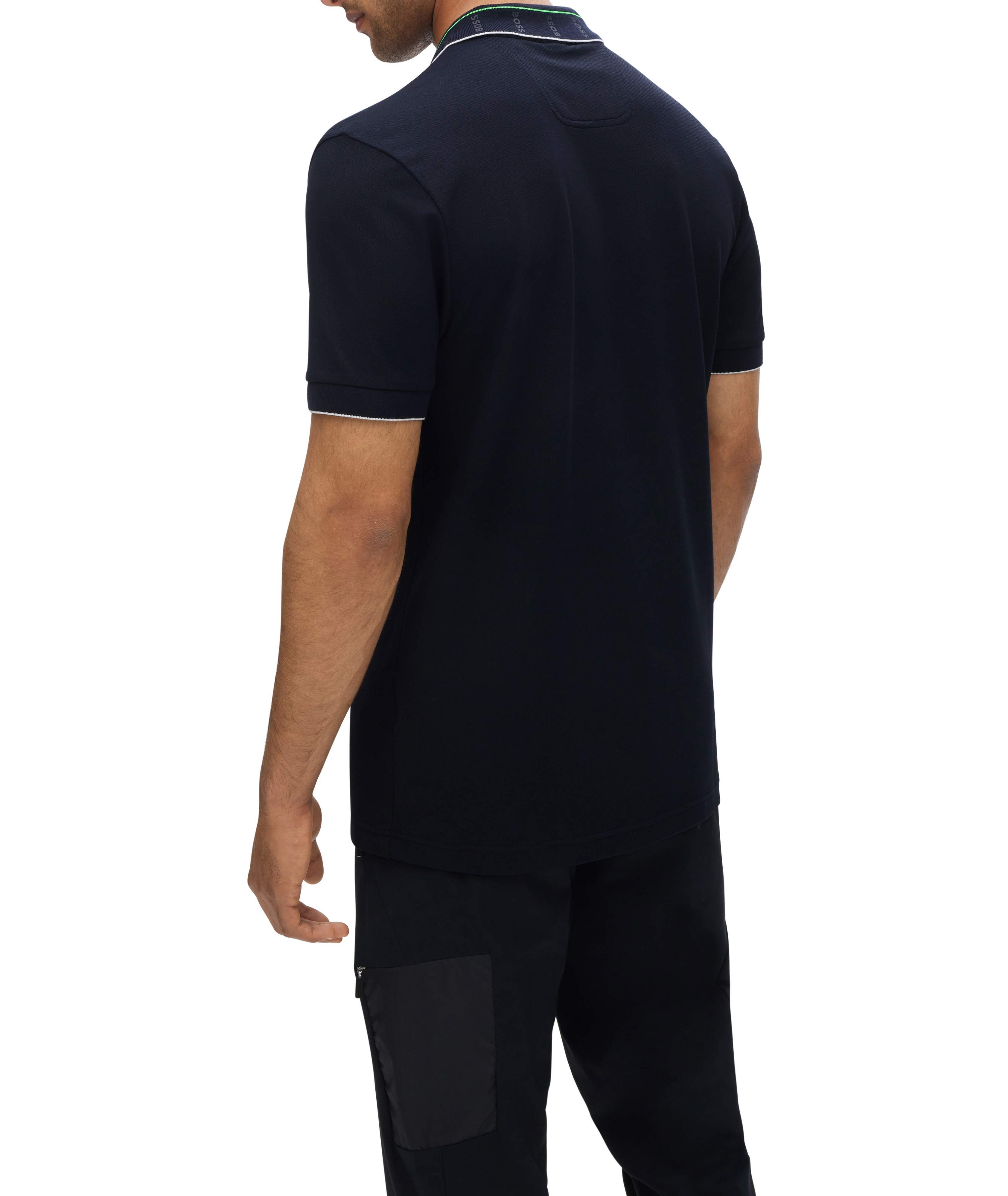 Stretch-Cotton Logo Print Polo image 2