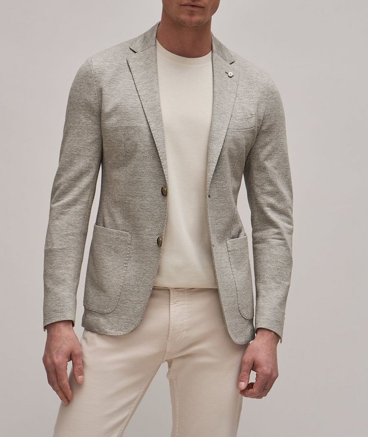 Linen Cotton Melange Jersey Sports Jacket image 2
