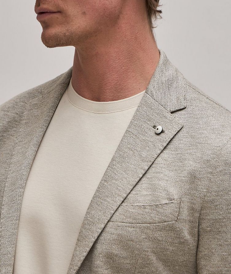 Linen Cotton Melange Jersey Sports Jacket image 4