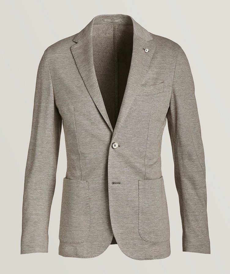 Linen Cotton Melange Jersey Sports Jacket image 0