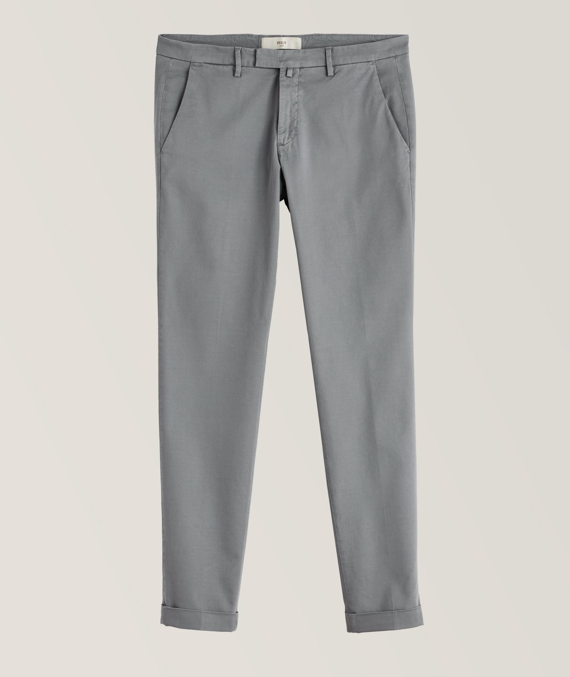 Cotton-Lyocell Blend Stretch Chino Pants  image 0