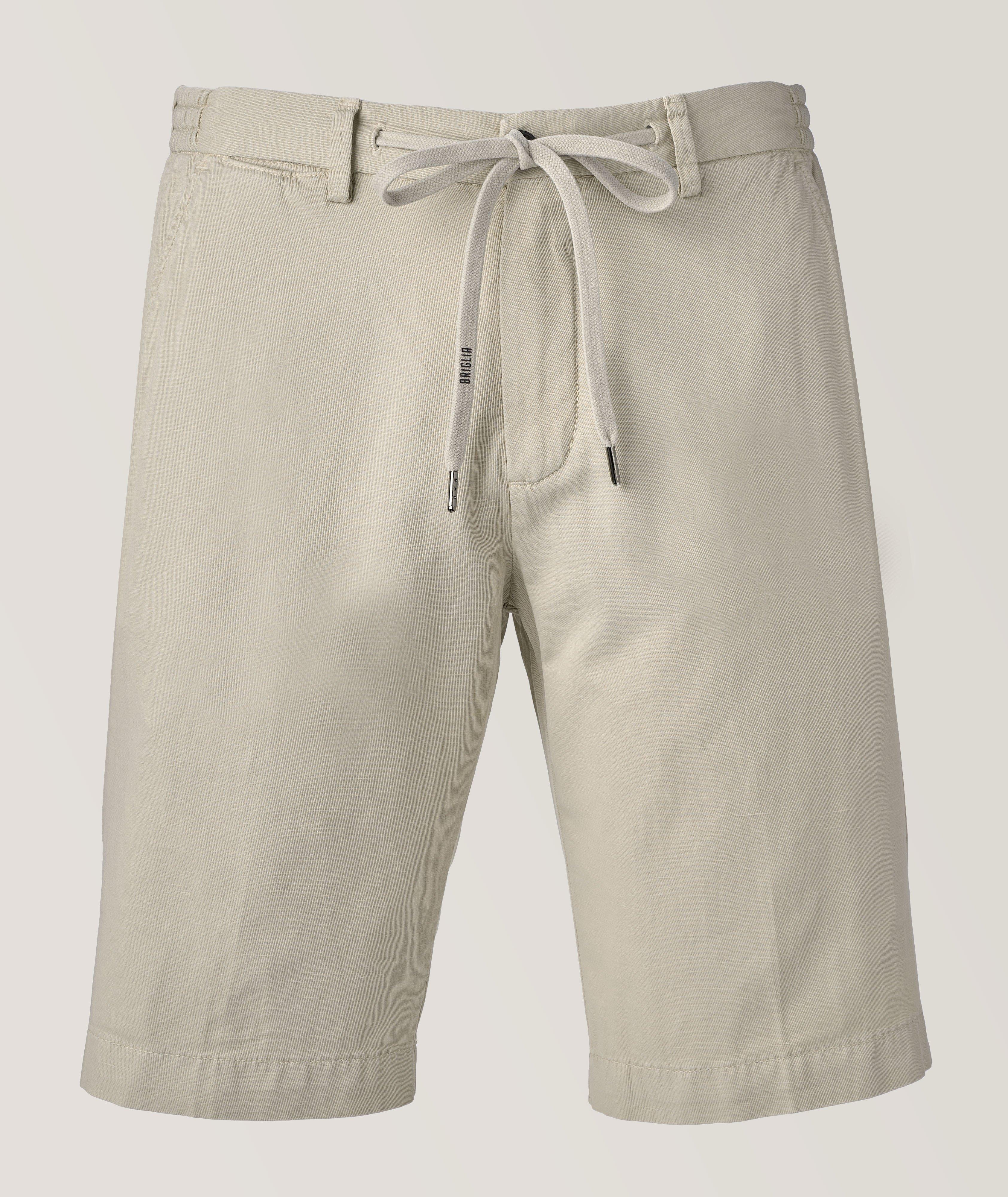 Short Malibu en coton et en lin à cordon image 0