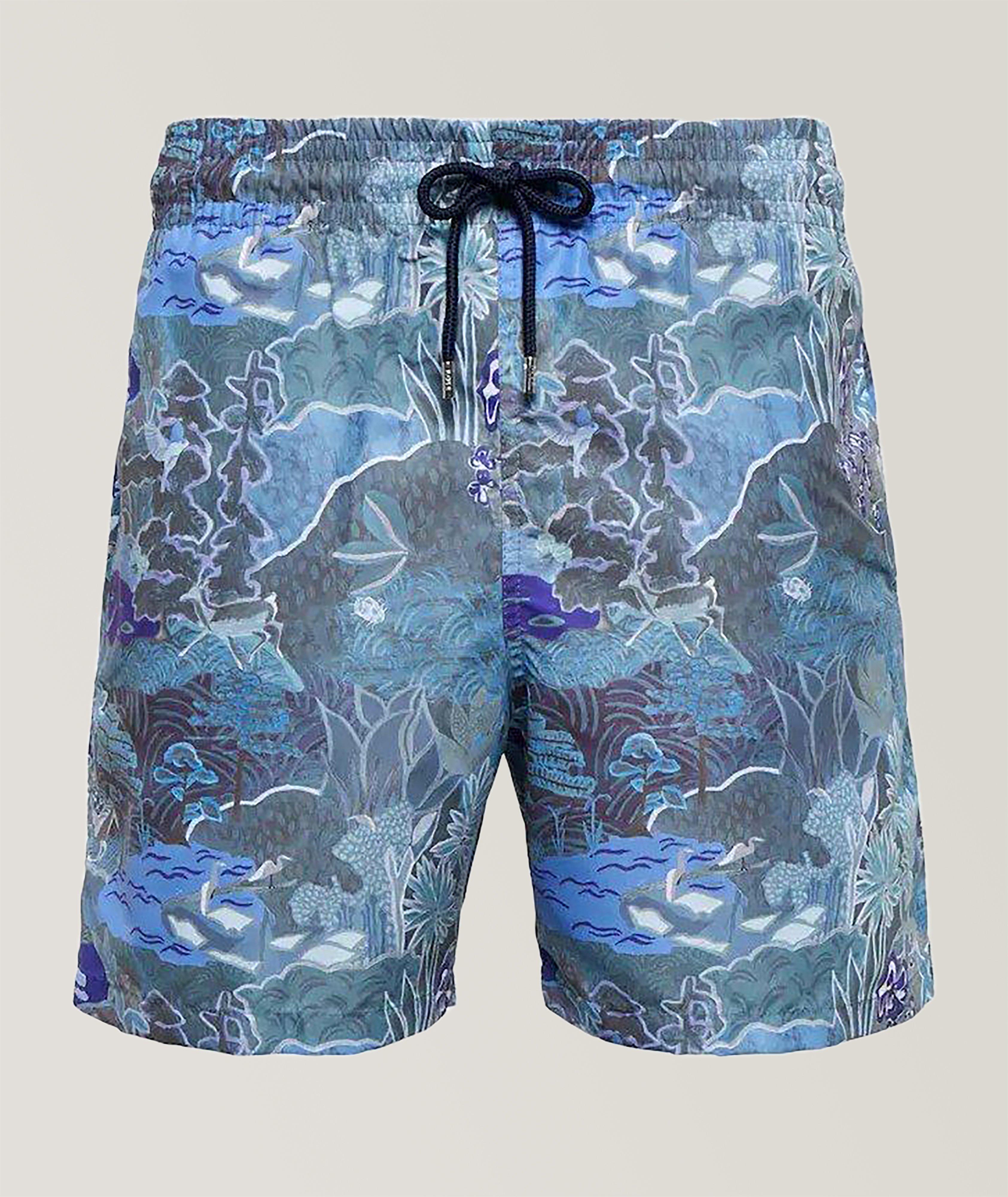 Derek Rose Floral Print Swim Trunk | Swimwear | Harry Rosen