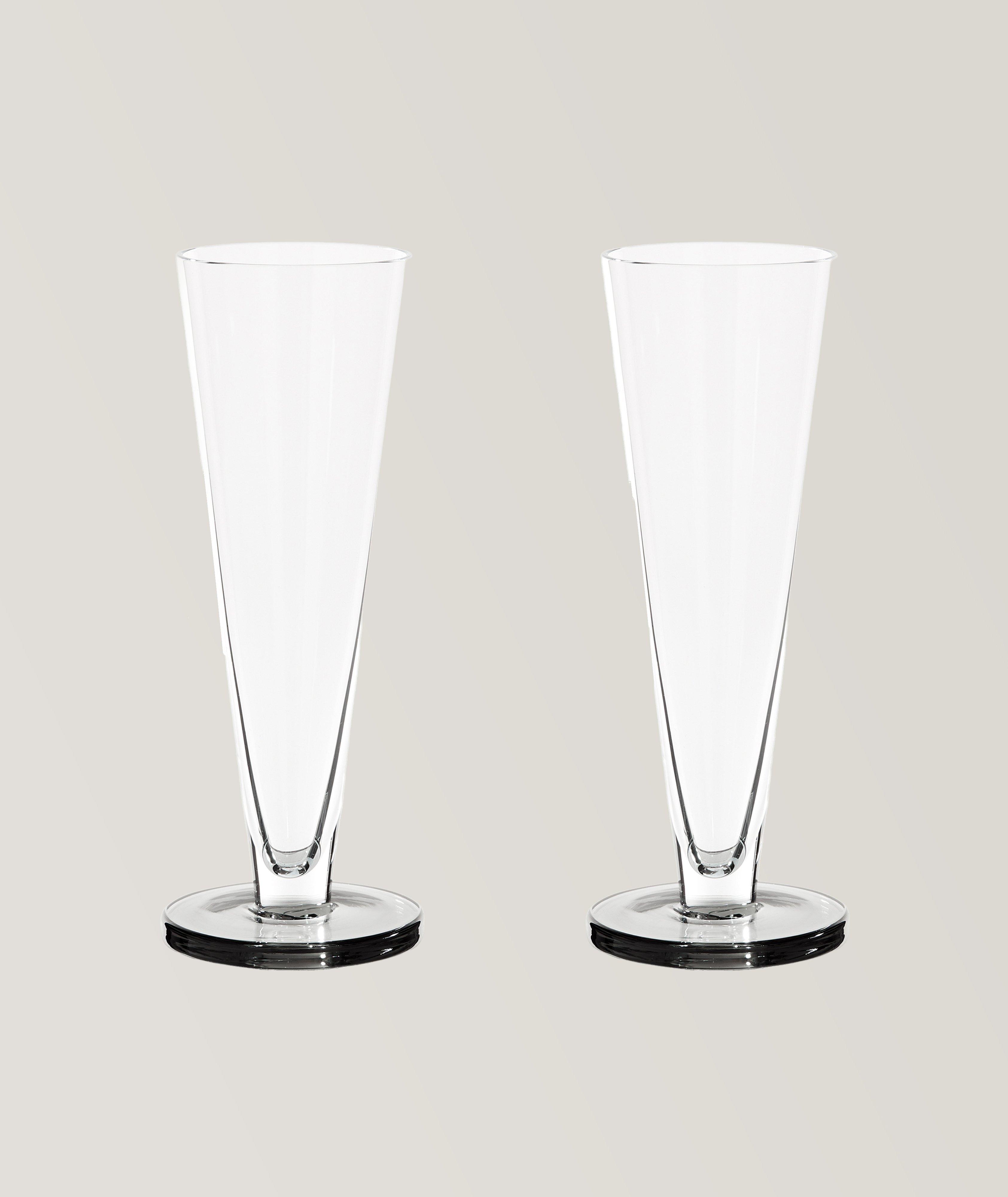 Puck Flute Glasses 2 Pack image 0