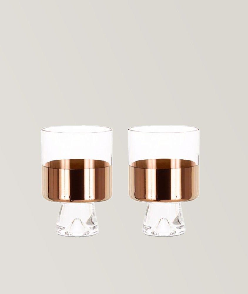 Tom Dixon Ensemble de deux verres à whisky, collection Tank