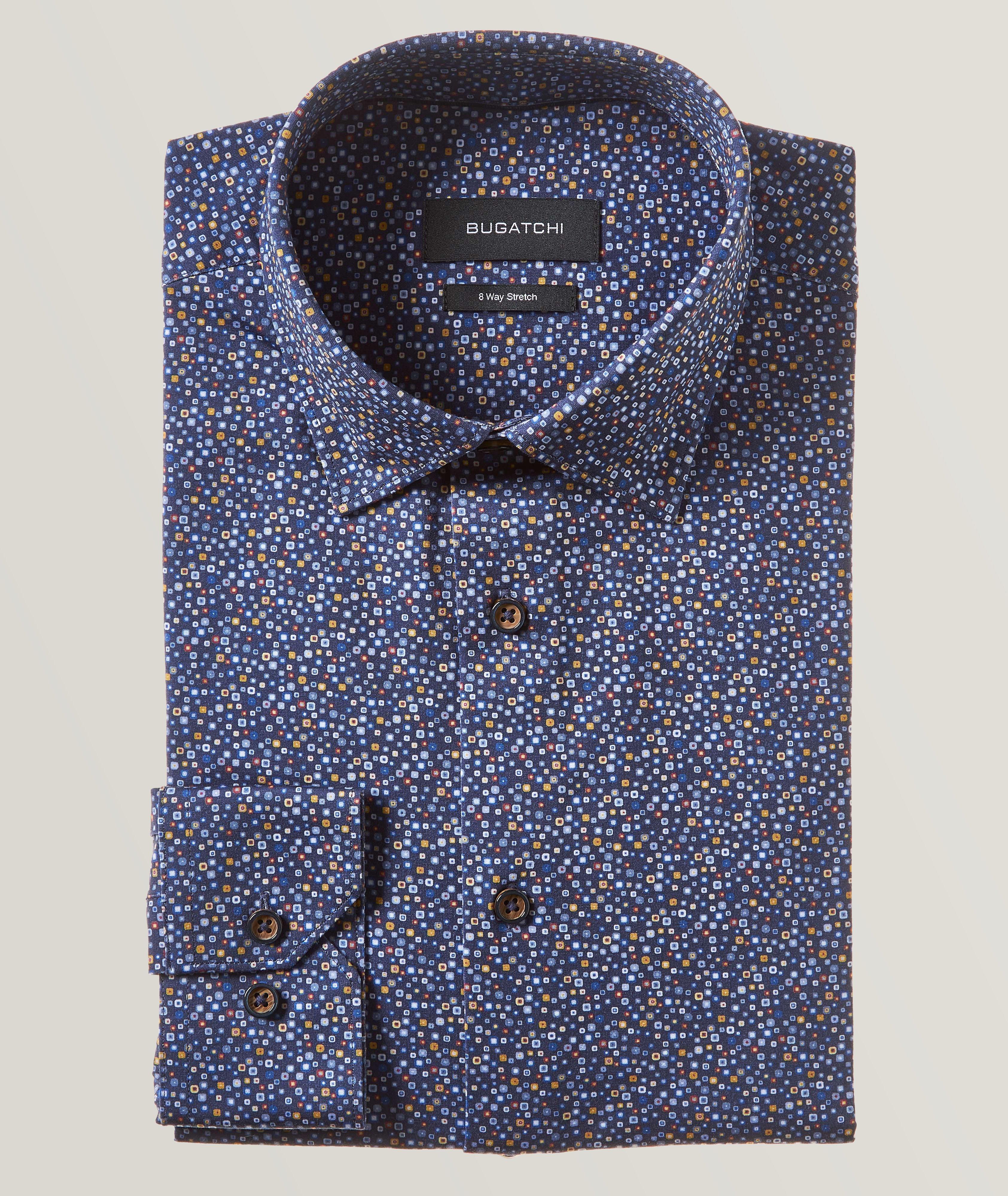 Miniature Neat Pattern 8-Way Stretch-Cotton Shirt image 0