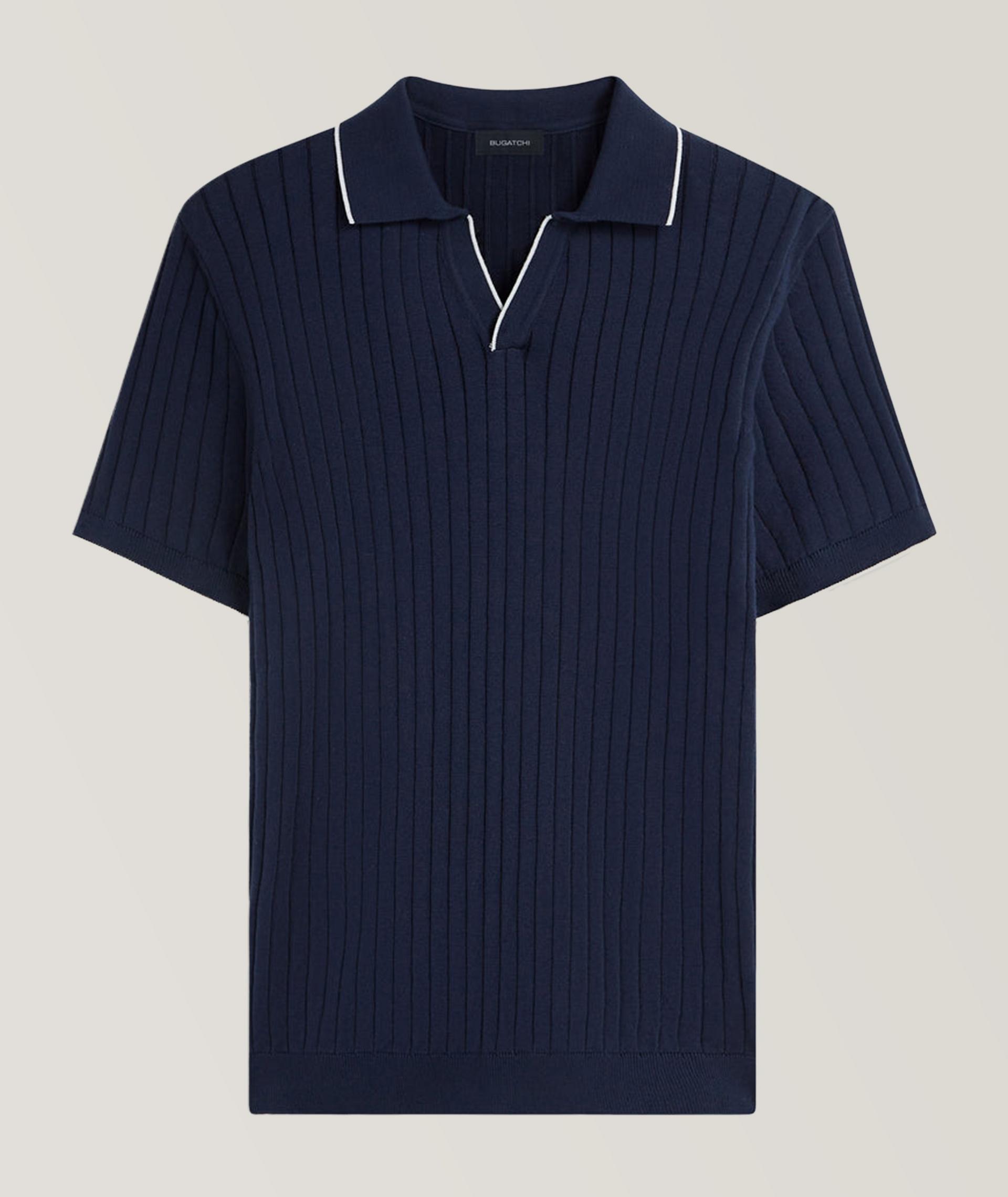 Polo en tricot côtelé image 0