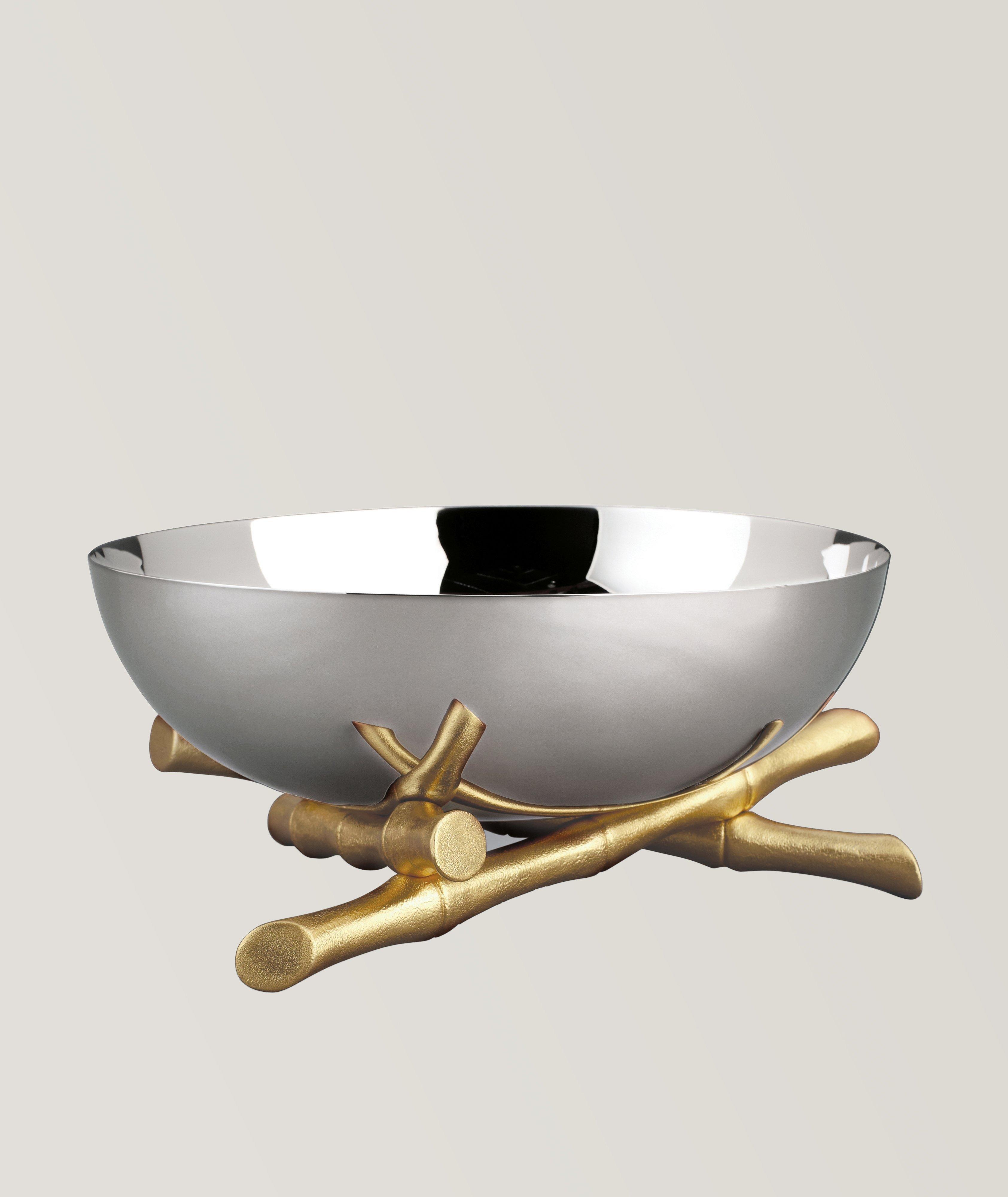 Silver Bamboo Bowl Large image 0