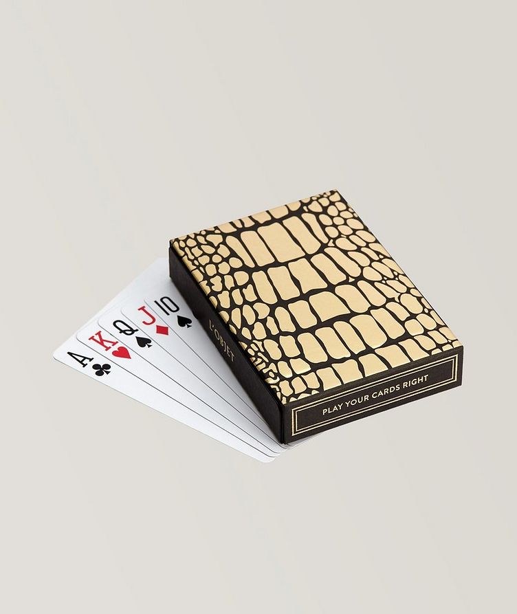 Crocodile Playing Cards Box Set Black image 1