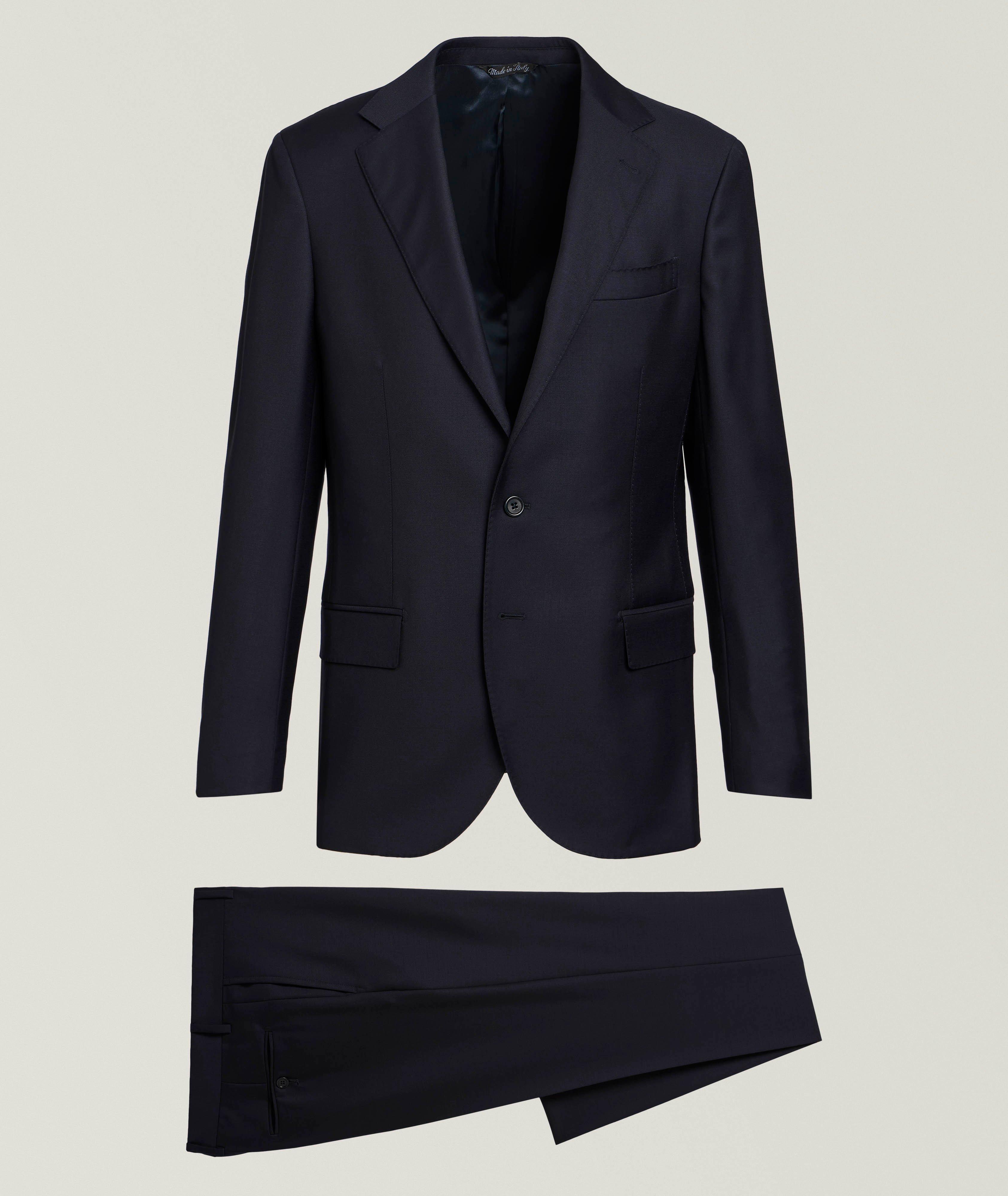 Complet uni en laine extensible image 0