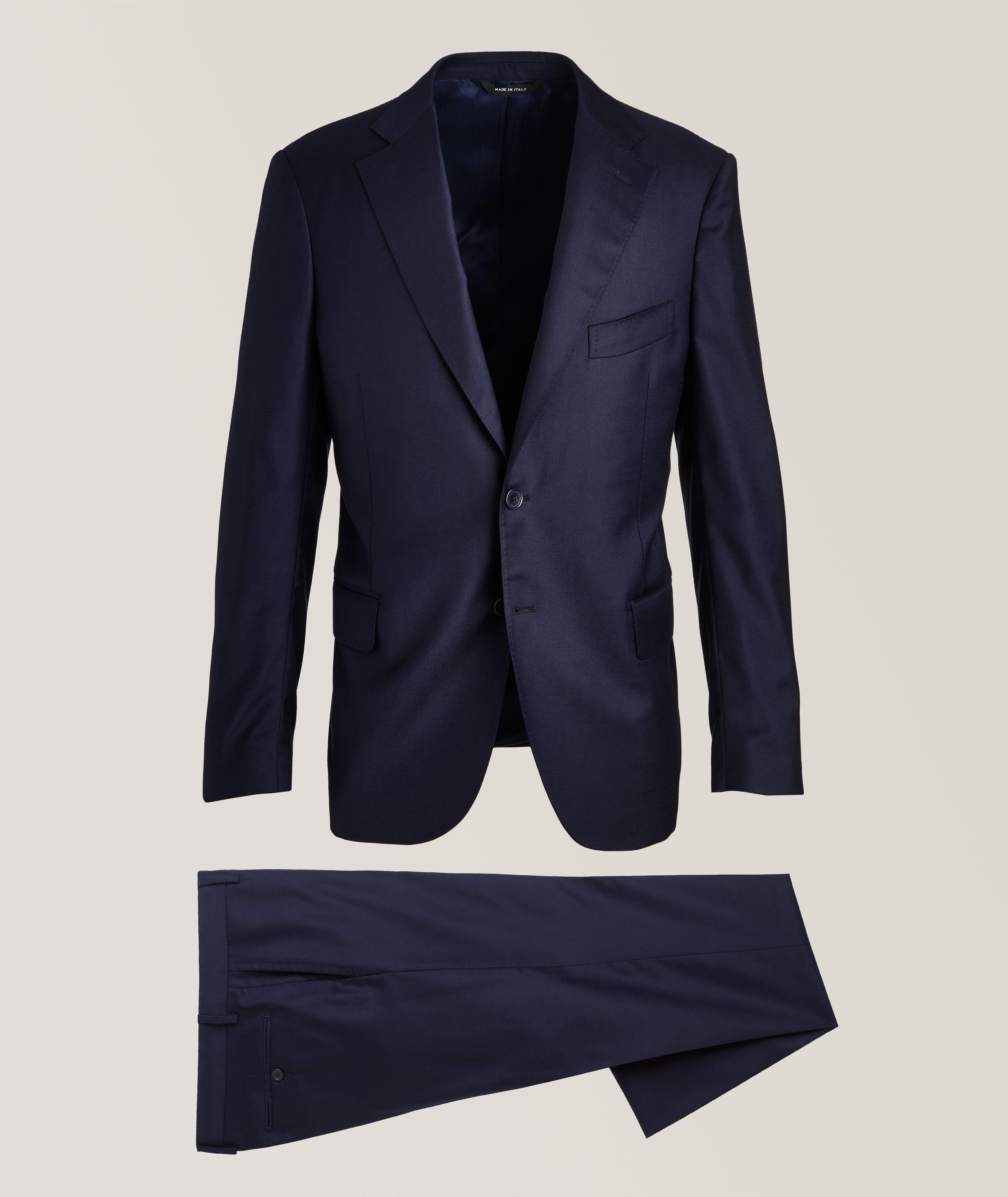 Harold Solid Wool Suit, Suits